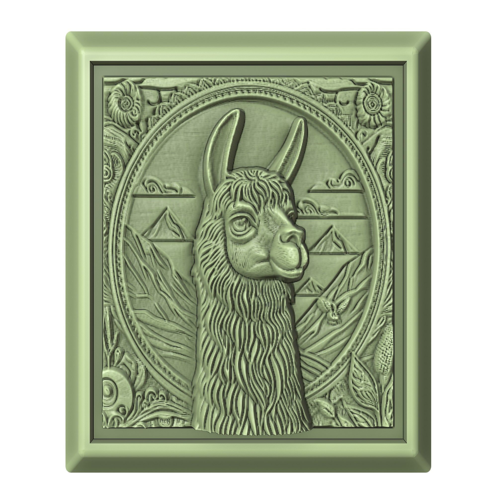 Llama Animal 3D print model_2