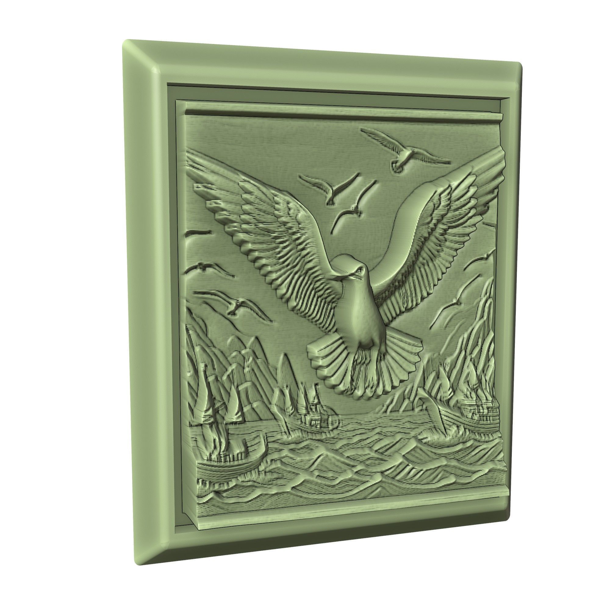 Seagull Animal 3D print model_3