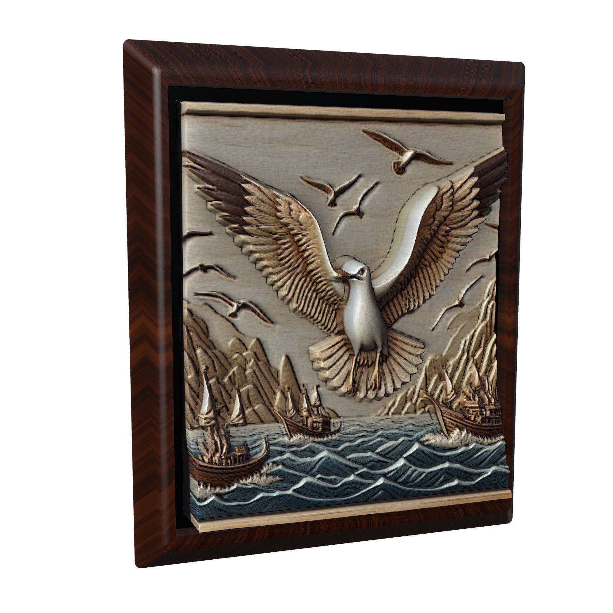 Seagull Animal 3D print model_1