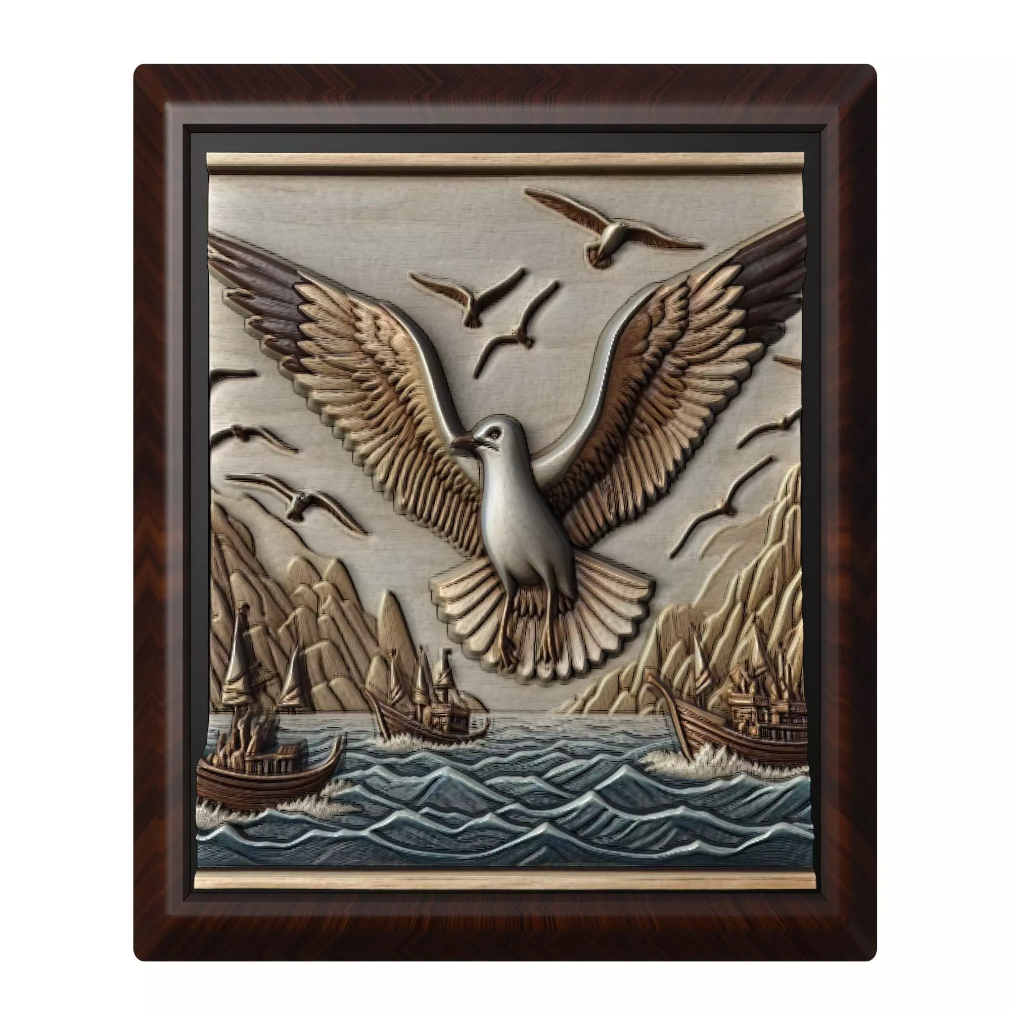 Seagull Animal 3D print model_0