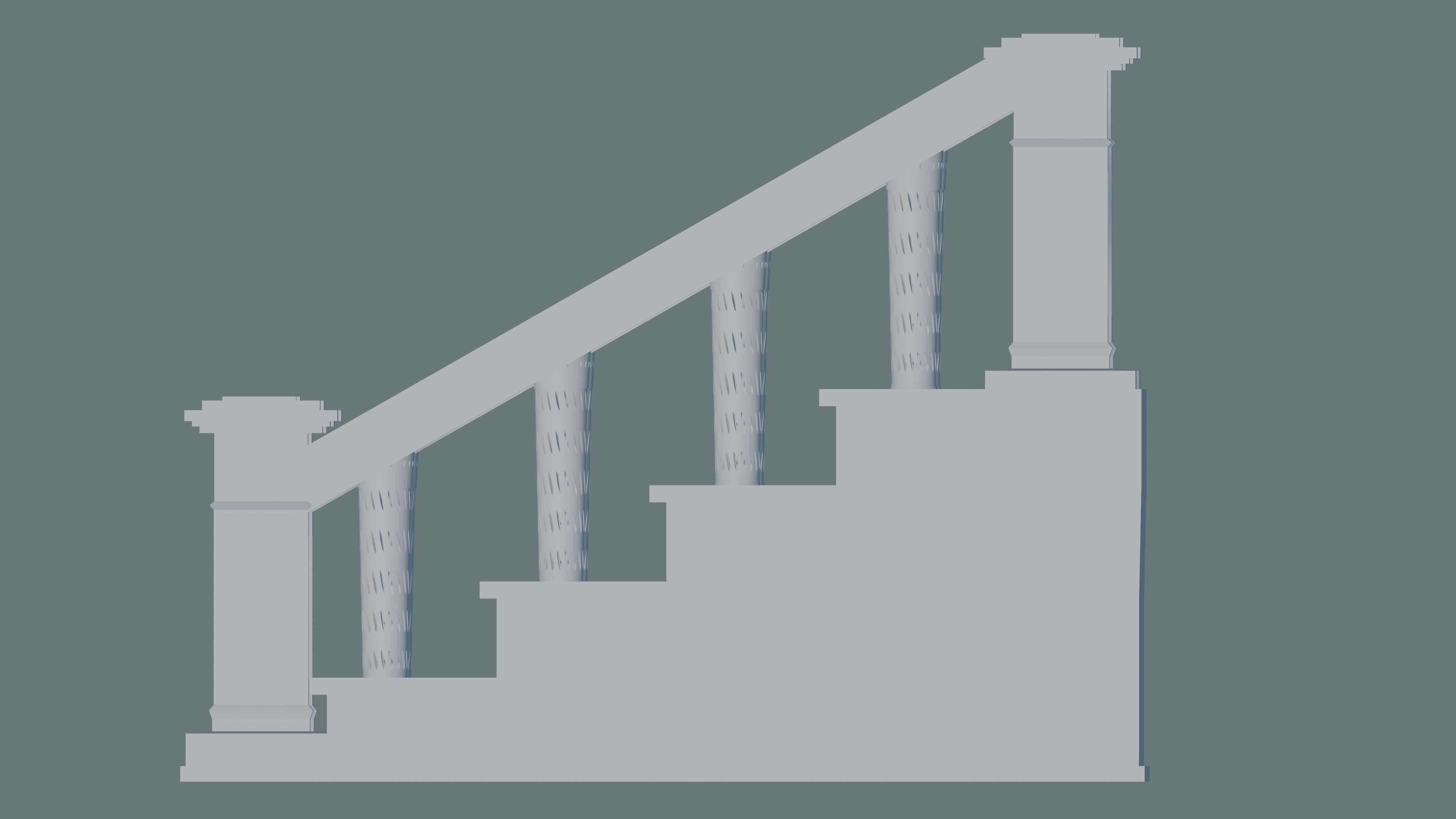 Staircase 3D print model_1
