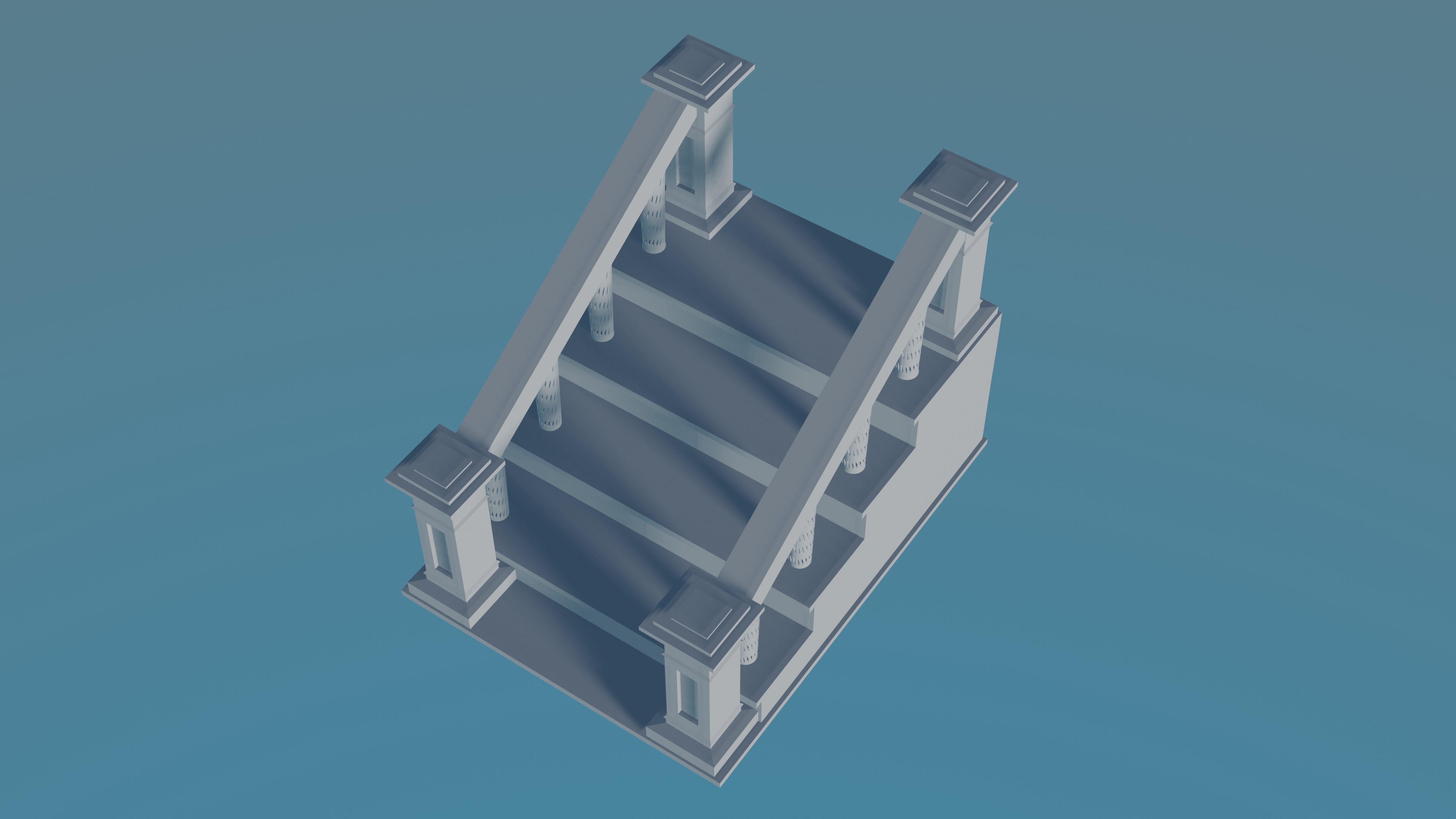 Staircase 3D print model_2