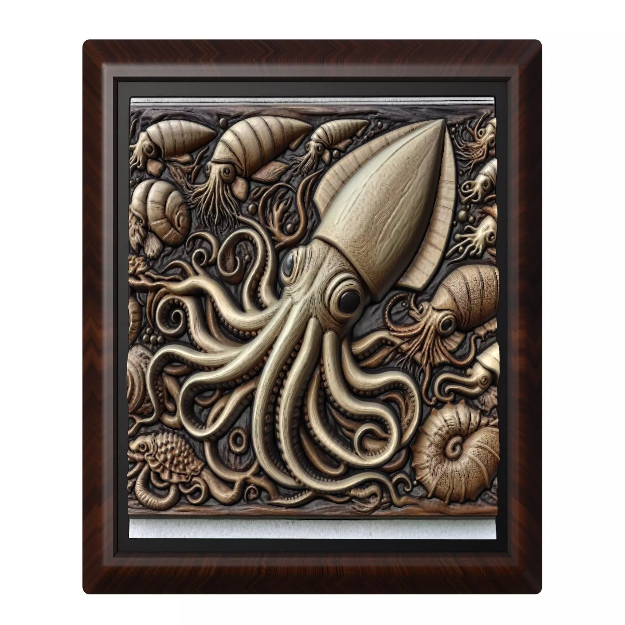 Squid Animal 3D print model_0