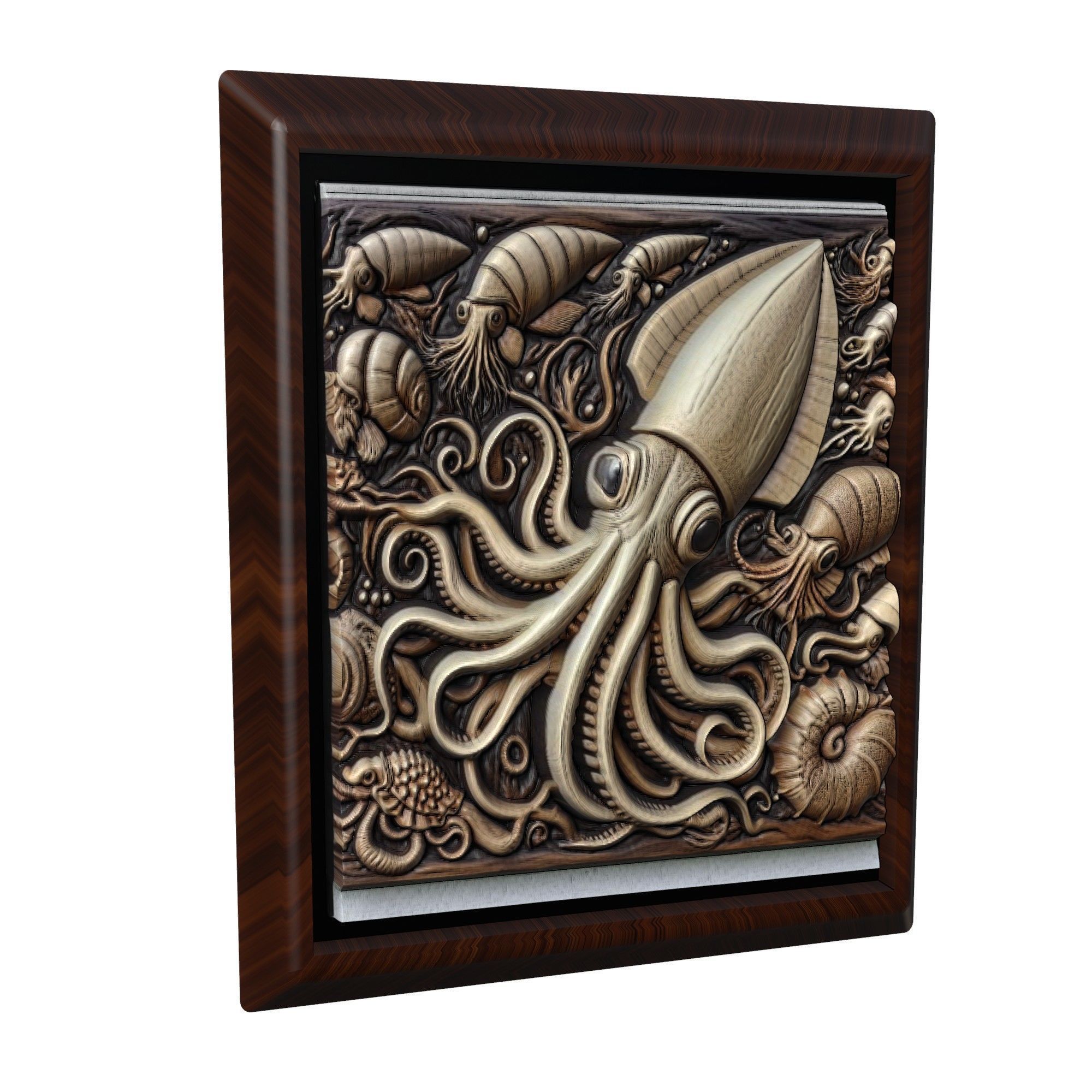 Squid Animal 3D print model_1