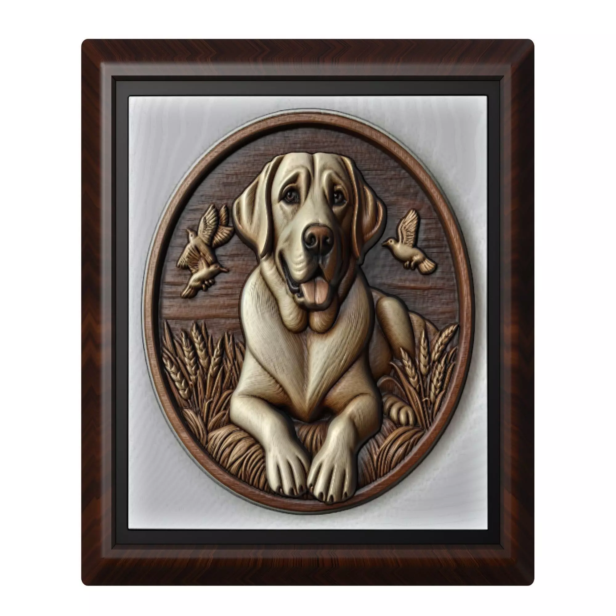 Dog Labrador Retriever Animal 3D print model_0