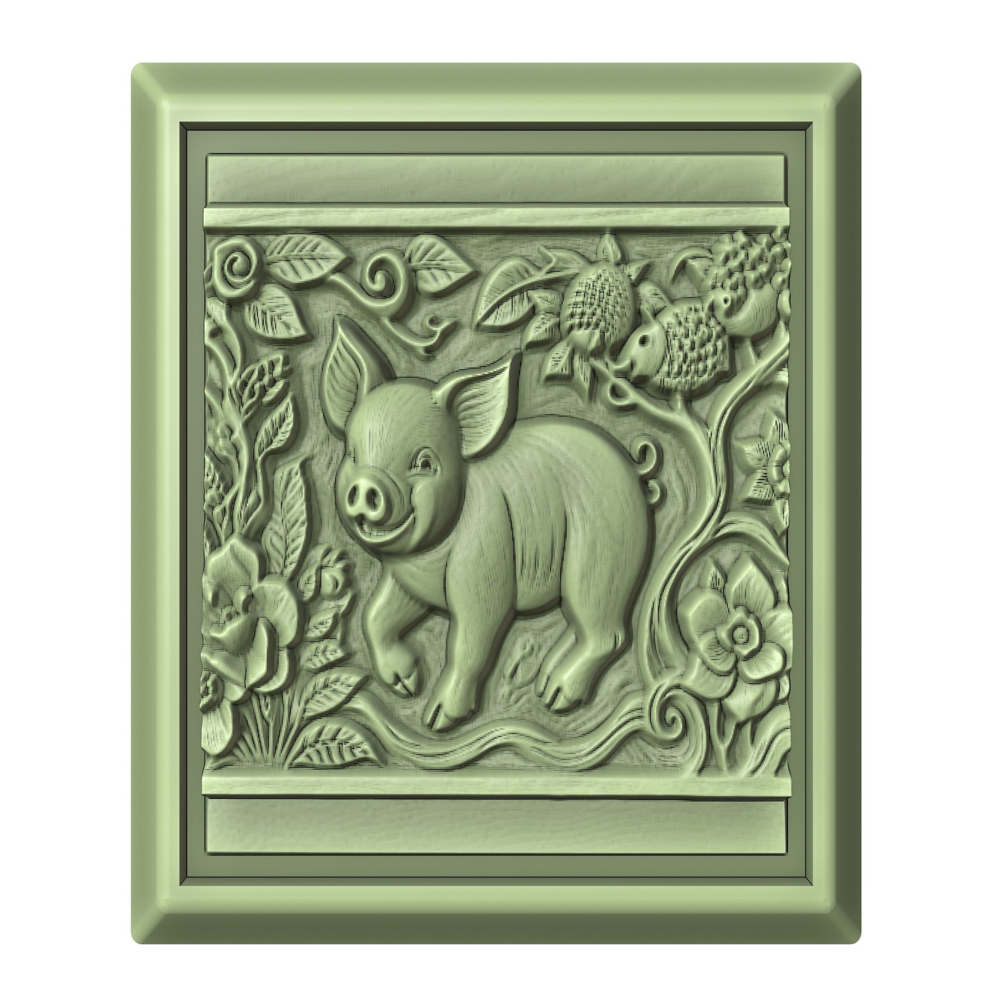 Pig Animal 3D print model_2