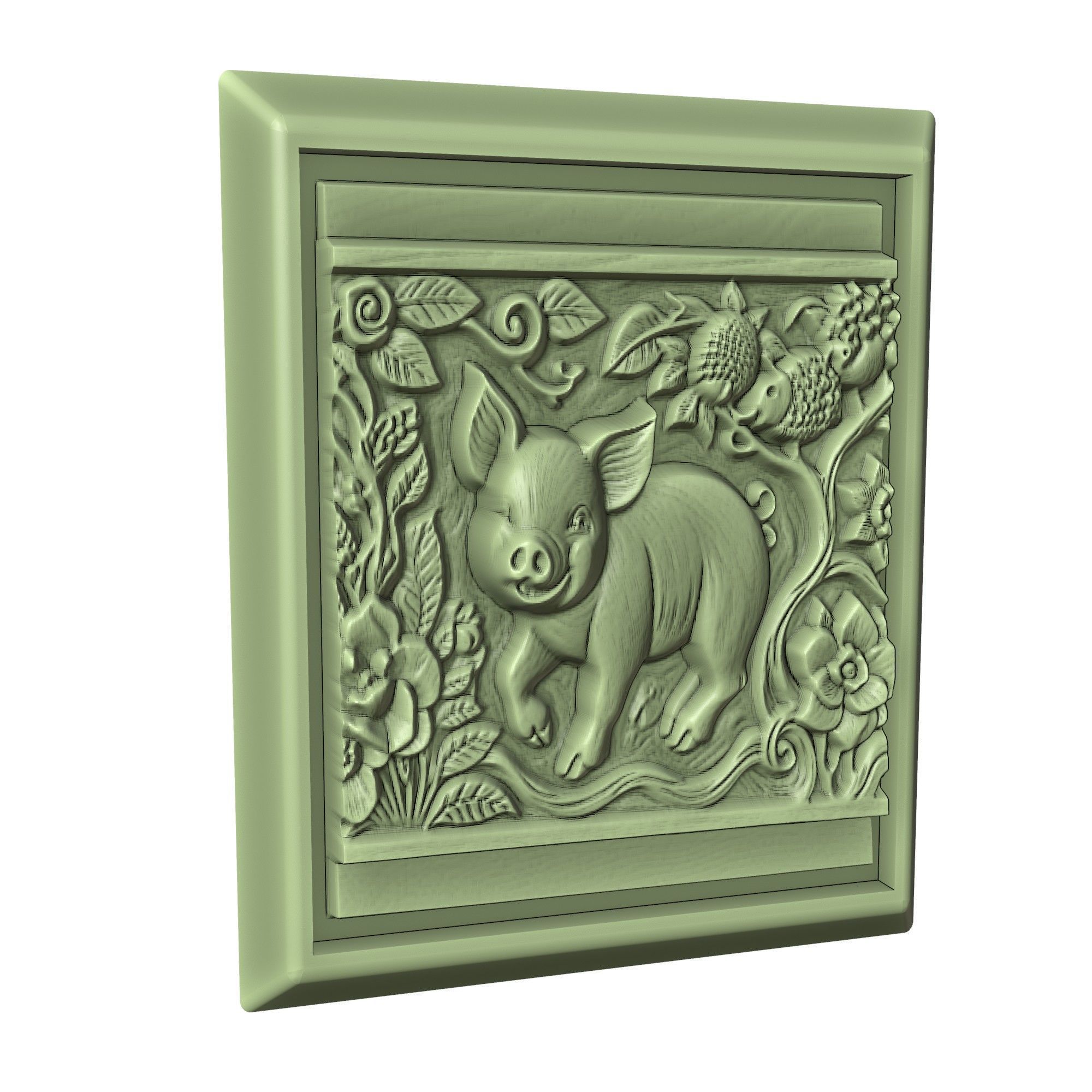 Pig Animal 3D print model_3