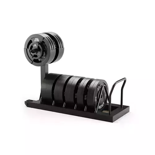 Tusker mobile weight plate rack