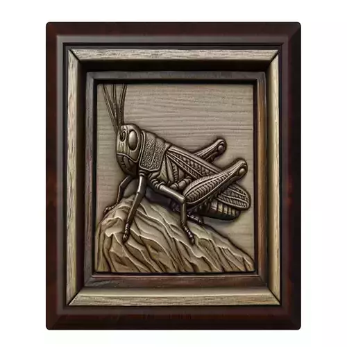 Grasshopper Animal 3D print model