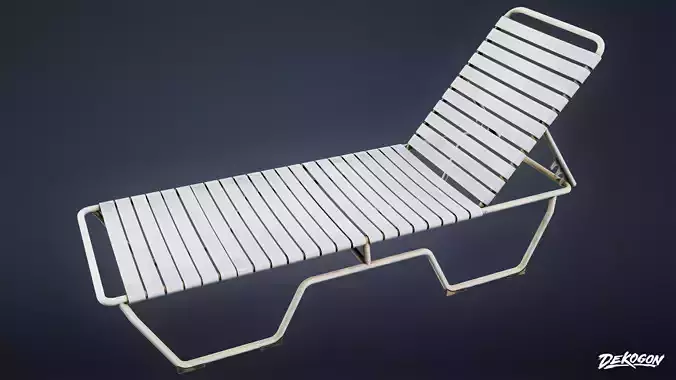 MOTEL - Outdoor Chair 02 - LOW POLY AND NANITE