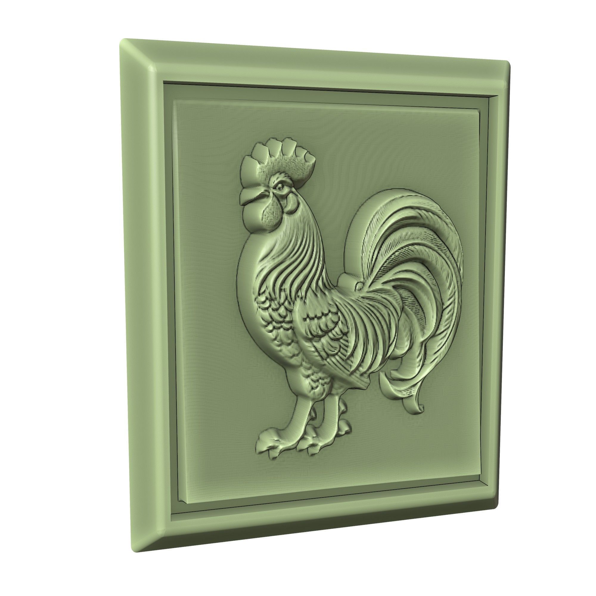 Rooster Animal 3D print model_3
