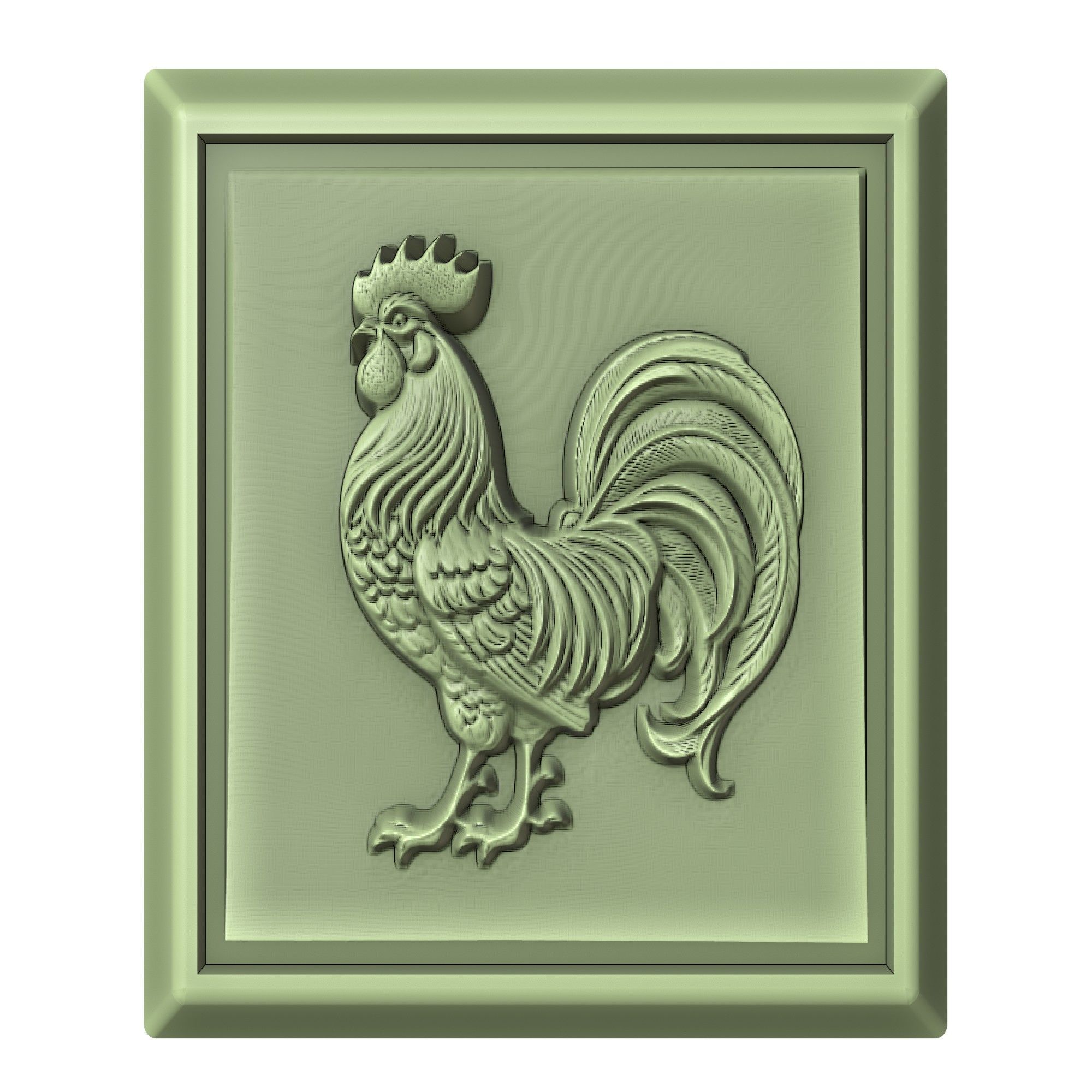 Rooster Animal 3D print model_2