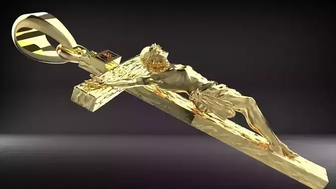 Crucifix Cross Charm Pendant Necklace Catholic Jesus