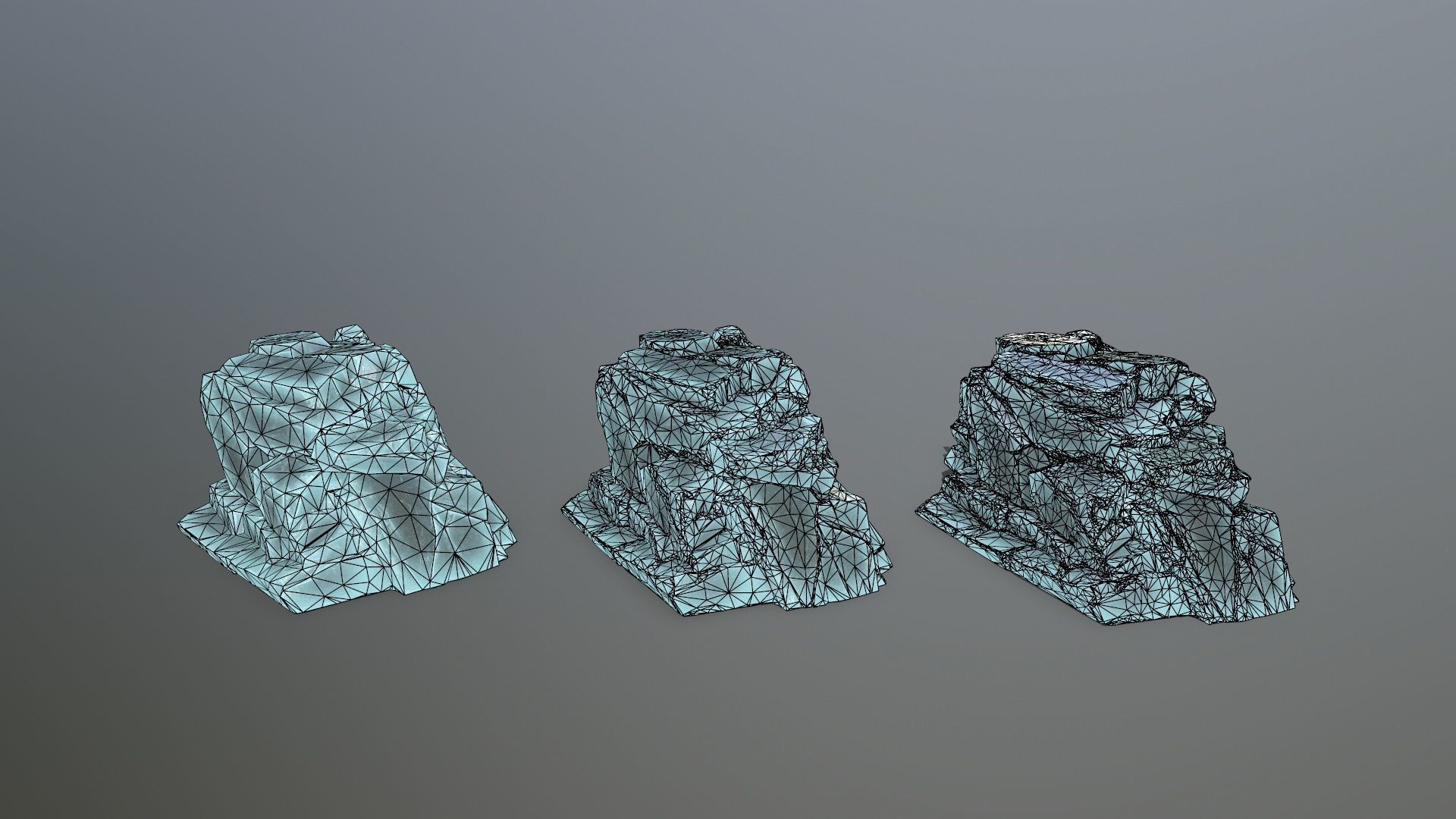 ice rocks Low-poly 3D model_14