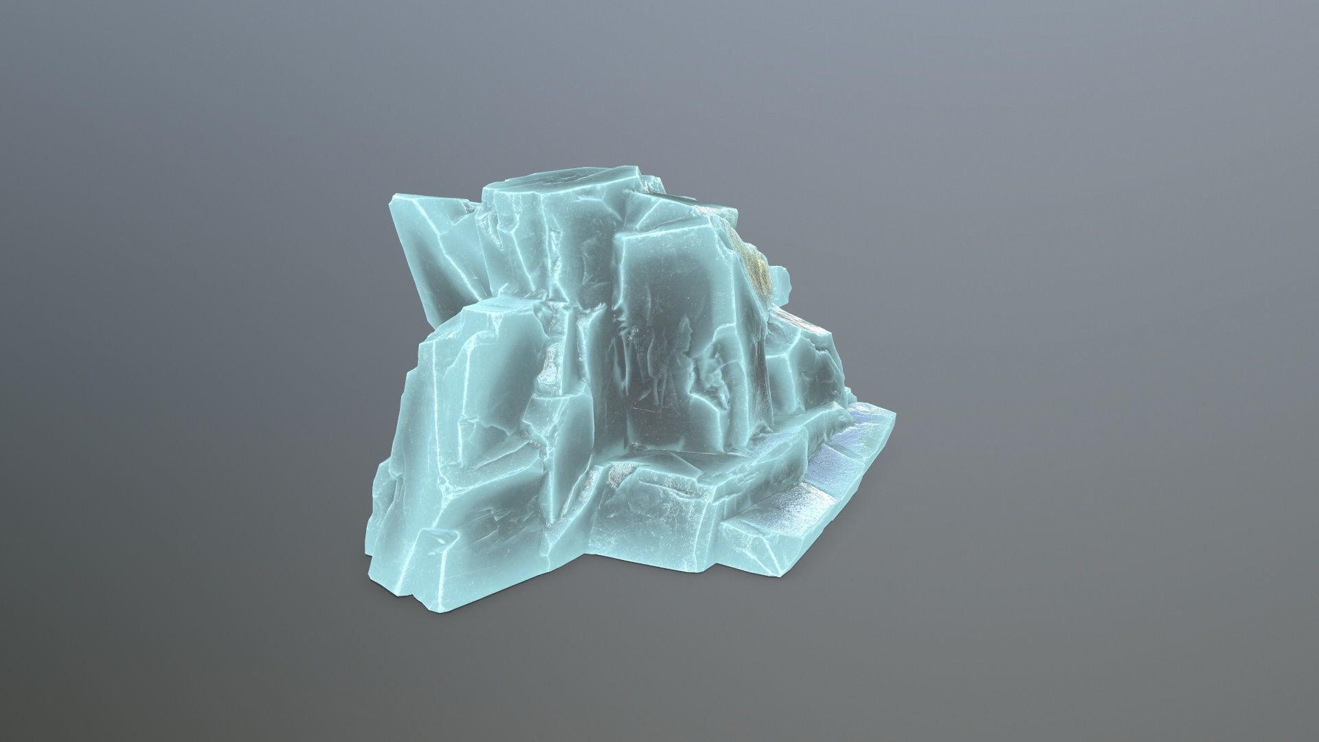 ice rocks Low-poly 3D model_8