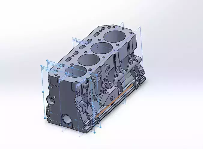 Advanced 3D Block Engine for Game Development 3D model