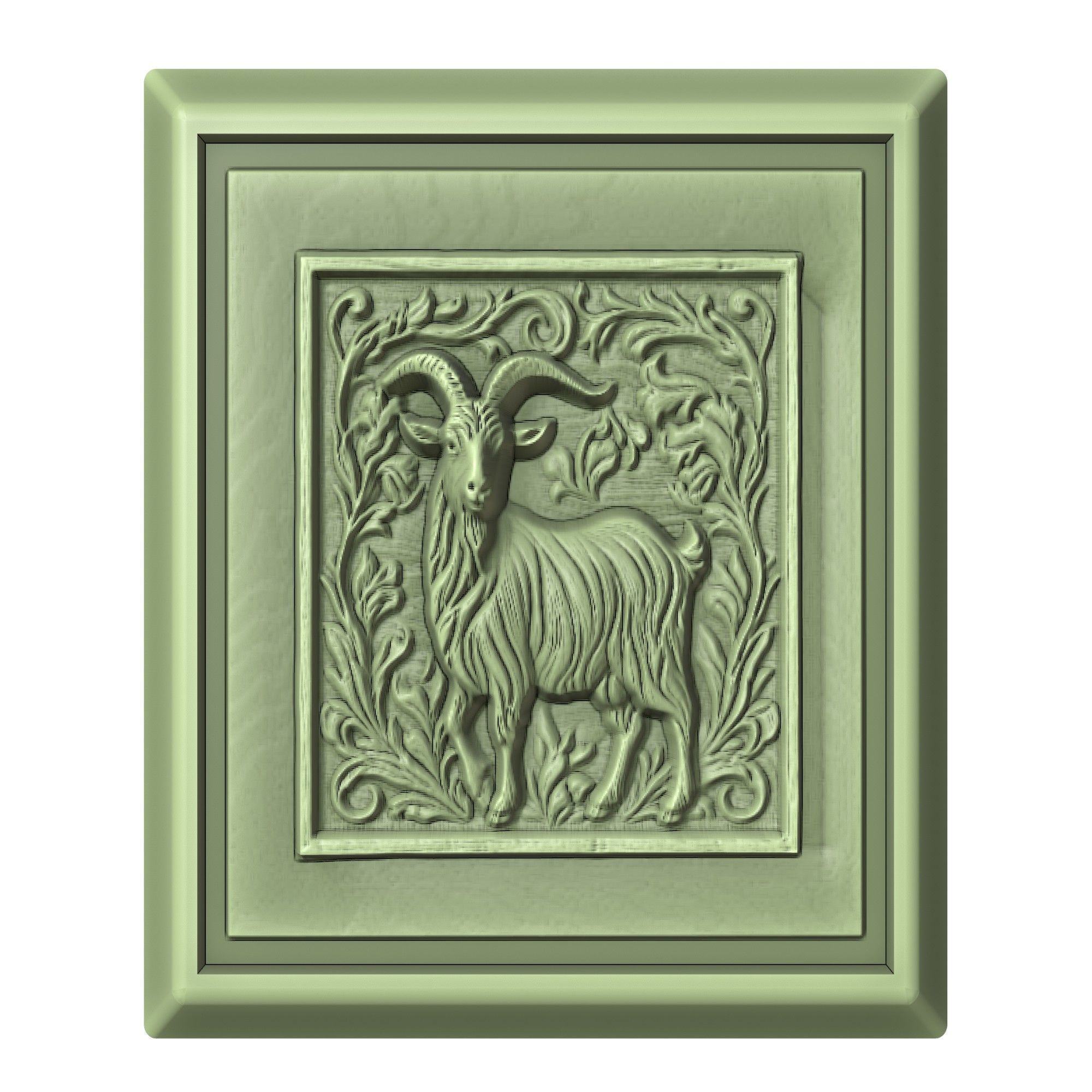 Goat Animal 3D print model_2