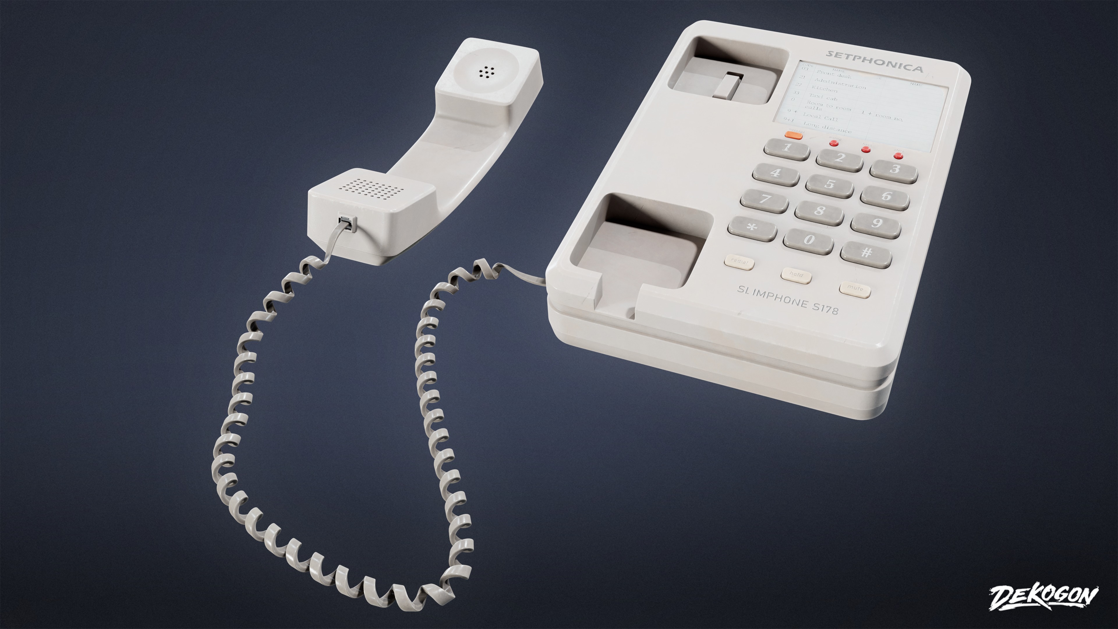 MOTEL - Phone Set 02 - LOW POLY AND NANITE Low-poly 3D model_1