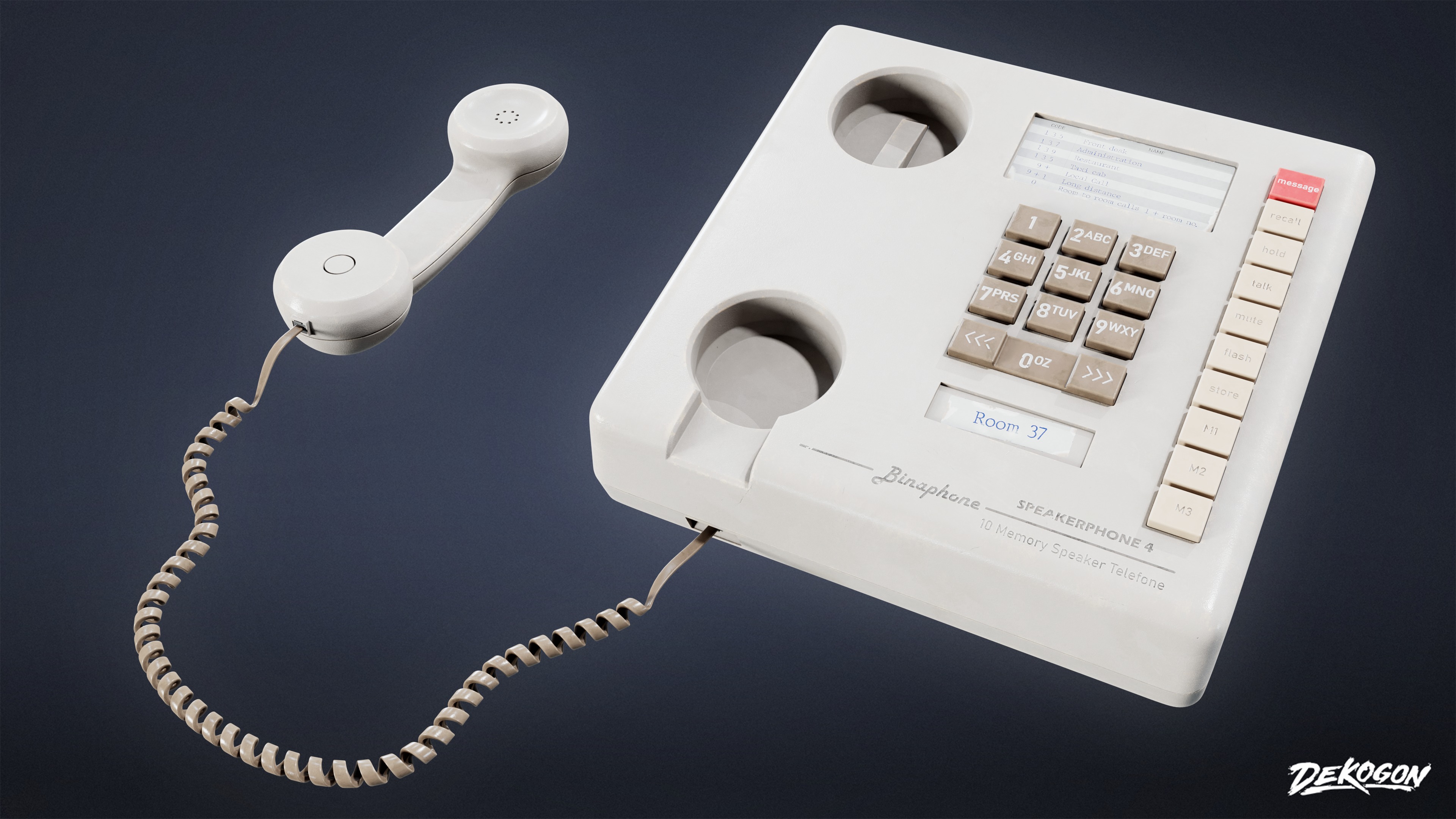 MOTEL - Phone Set 02 - LOW POLY AND NANITE Low-poly 3D model_2