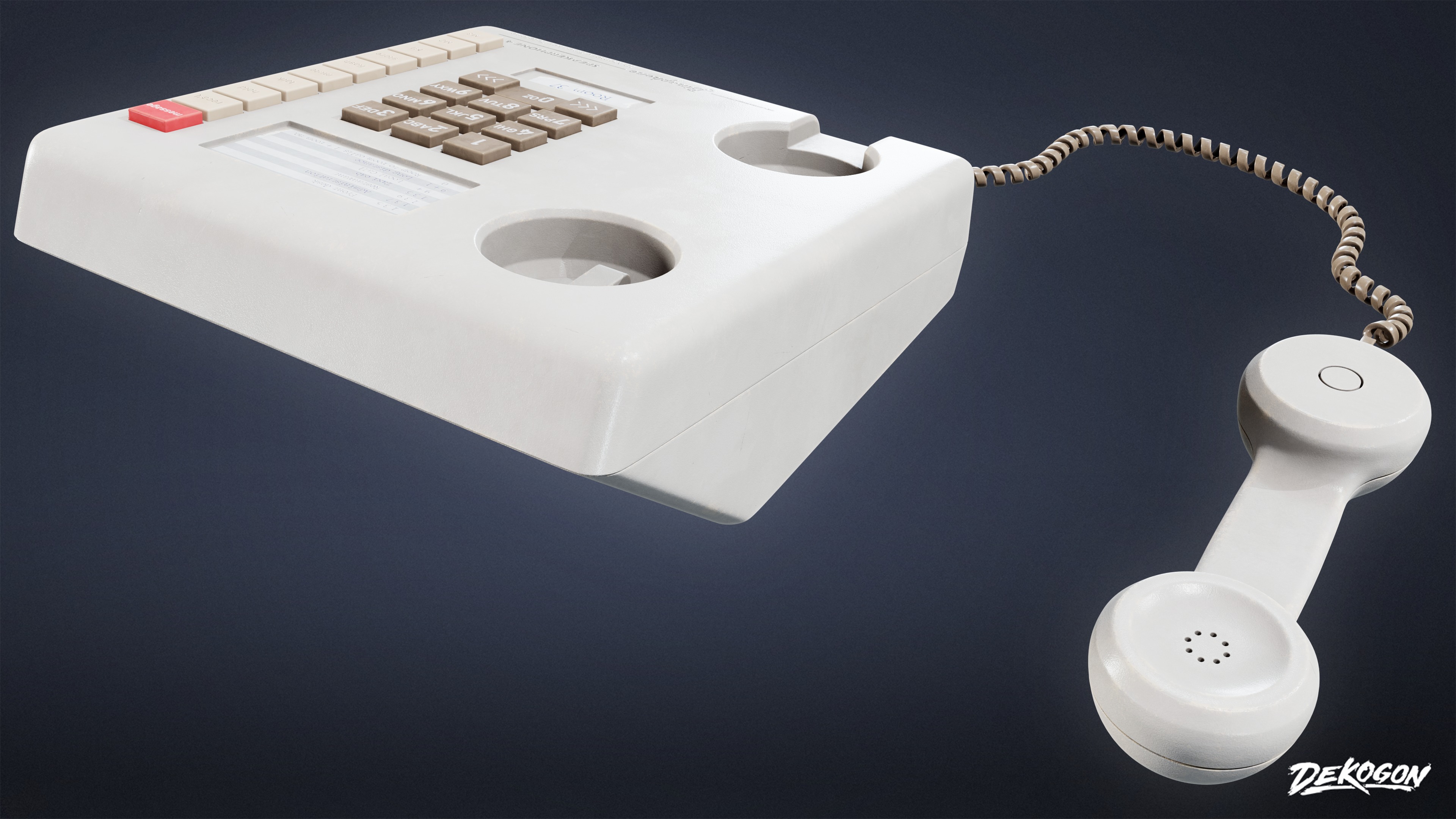 MOTEL - Phone Set 02 - LOW POLY AND NANITE Low-poly 3D model_6