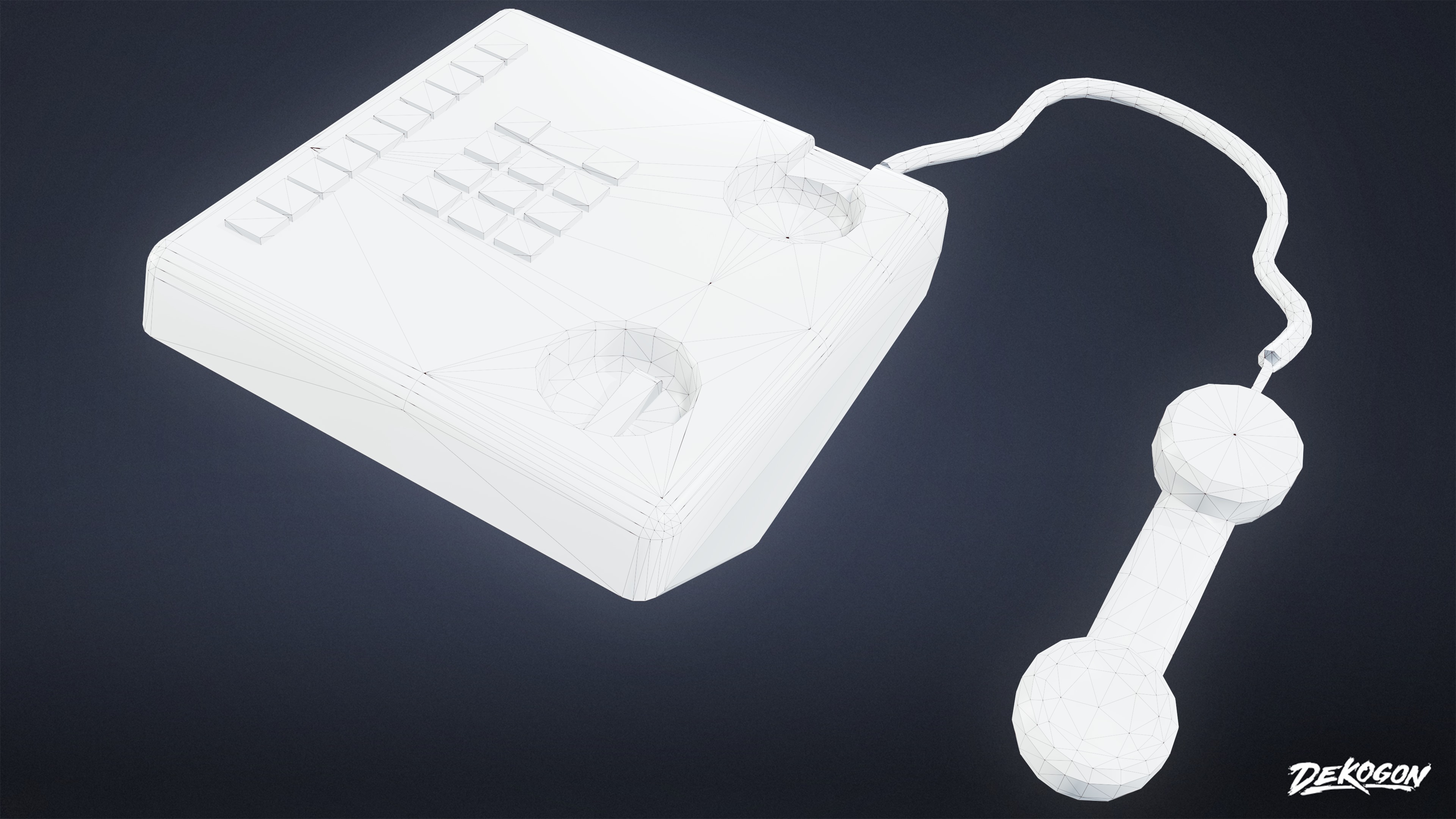 MOTEL - Phone Set 02 - LOW POLY AND NANITE Low-poly 3D model_7