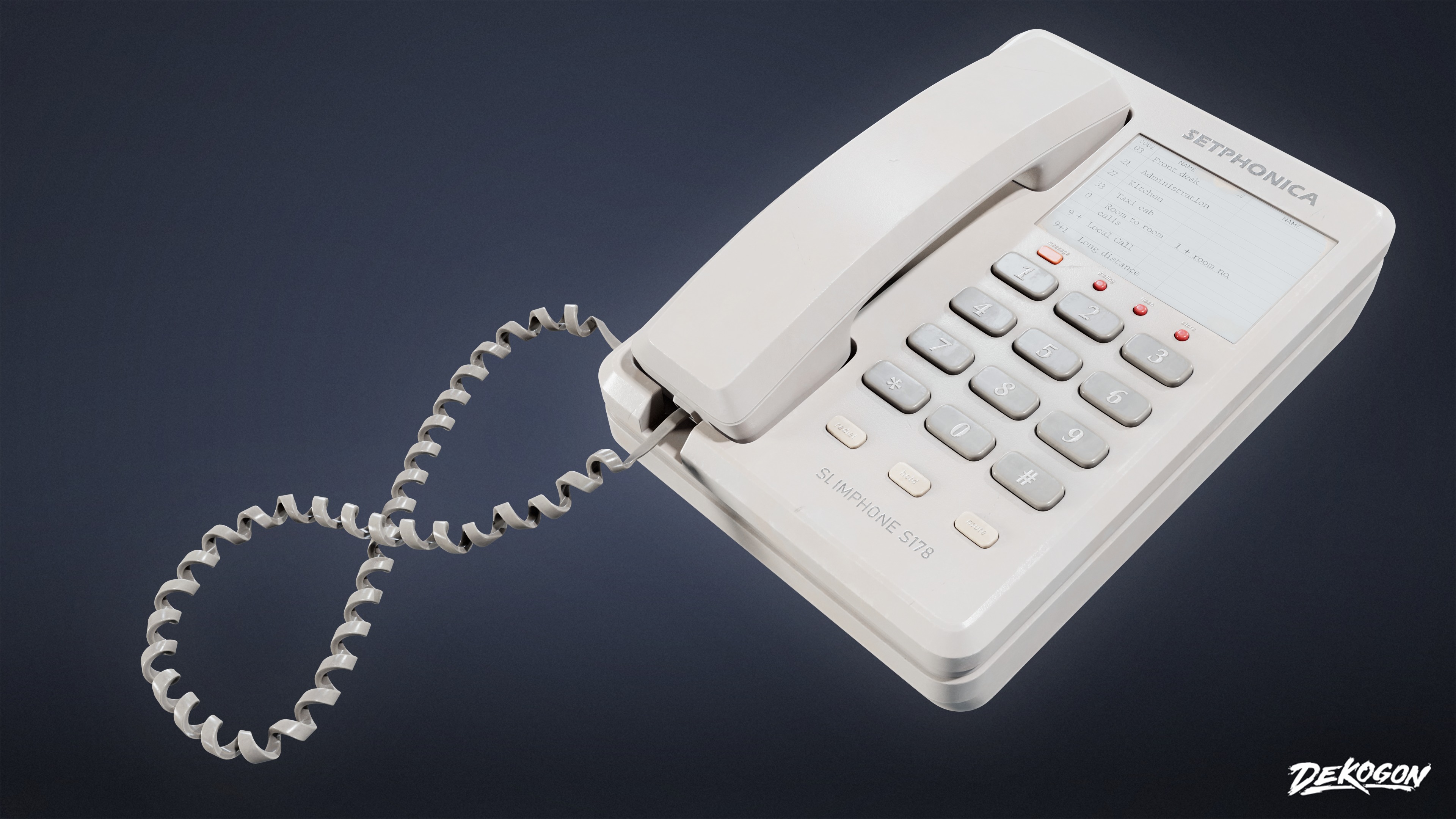 MOTEL - Phone Set 02 - LOW POLY AND NANITE Low-poly 3D model_4