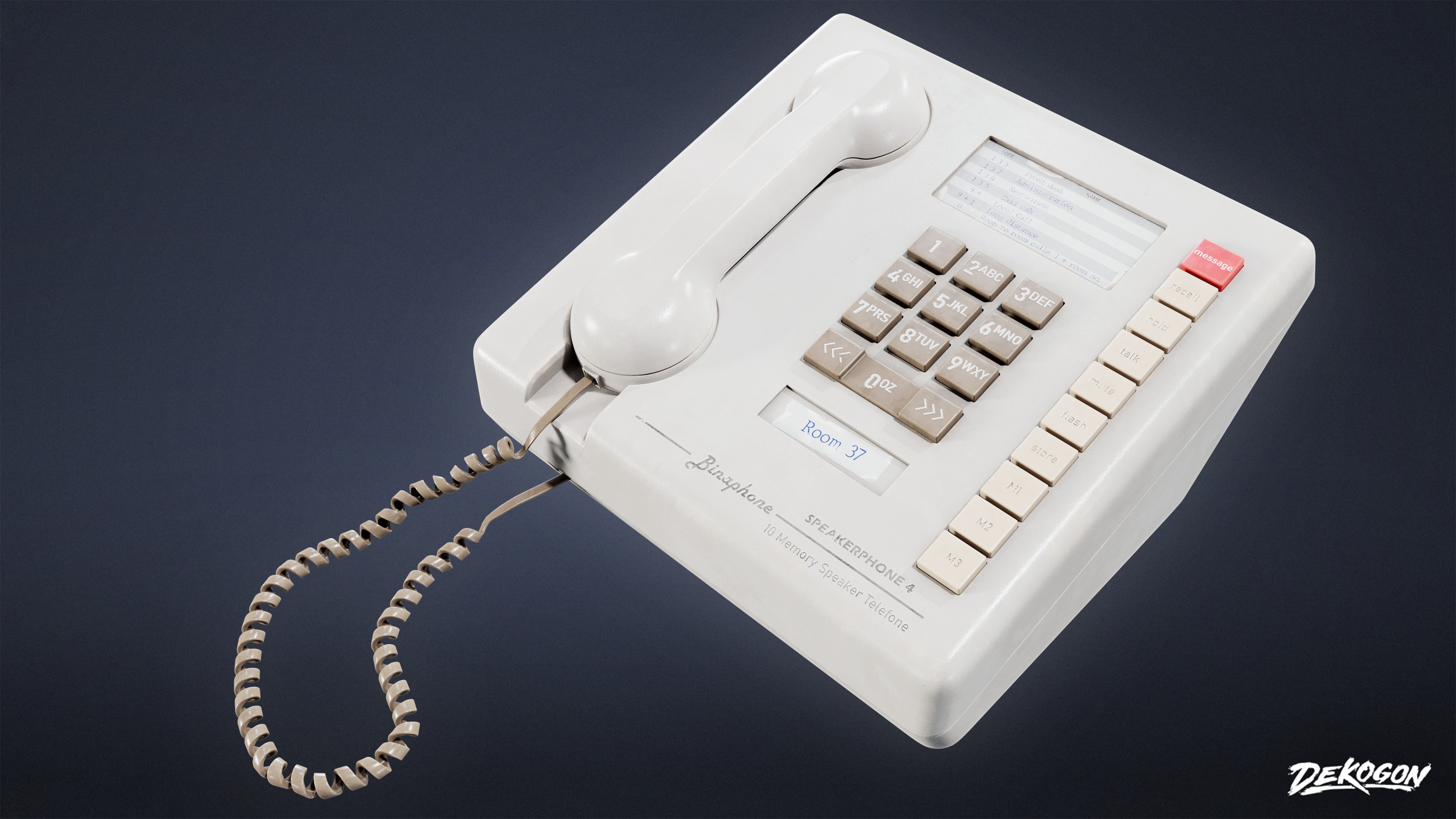 MOTEL - Phone Set 02 - LOW POLY AND NANITE Low-poly 3D model_3