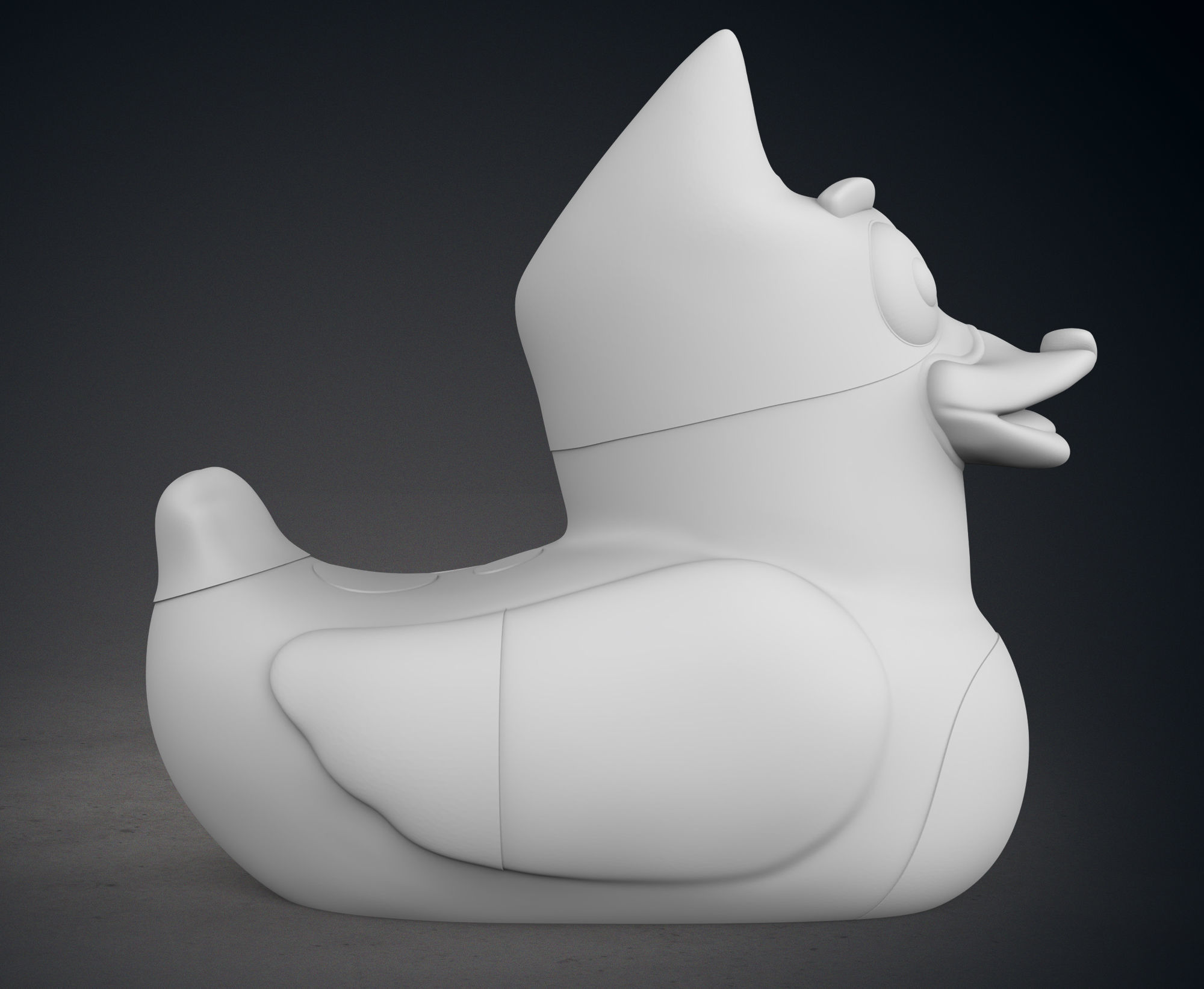 Cute Bluey Heeler Rubber Duck 3D print model_8