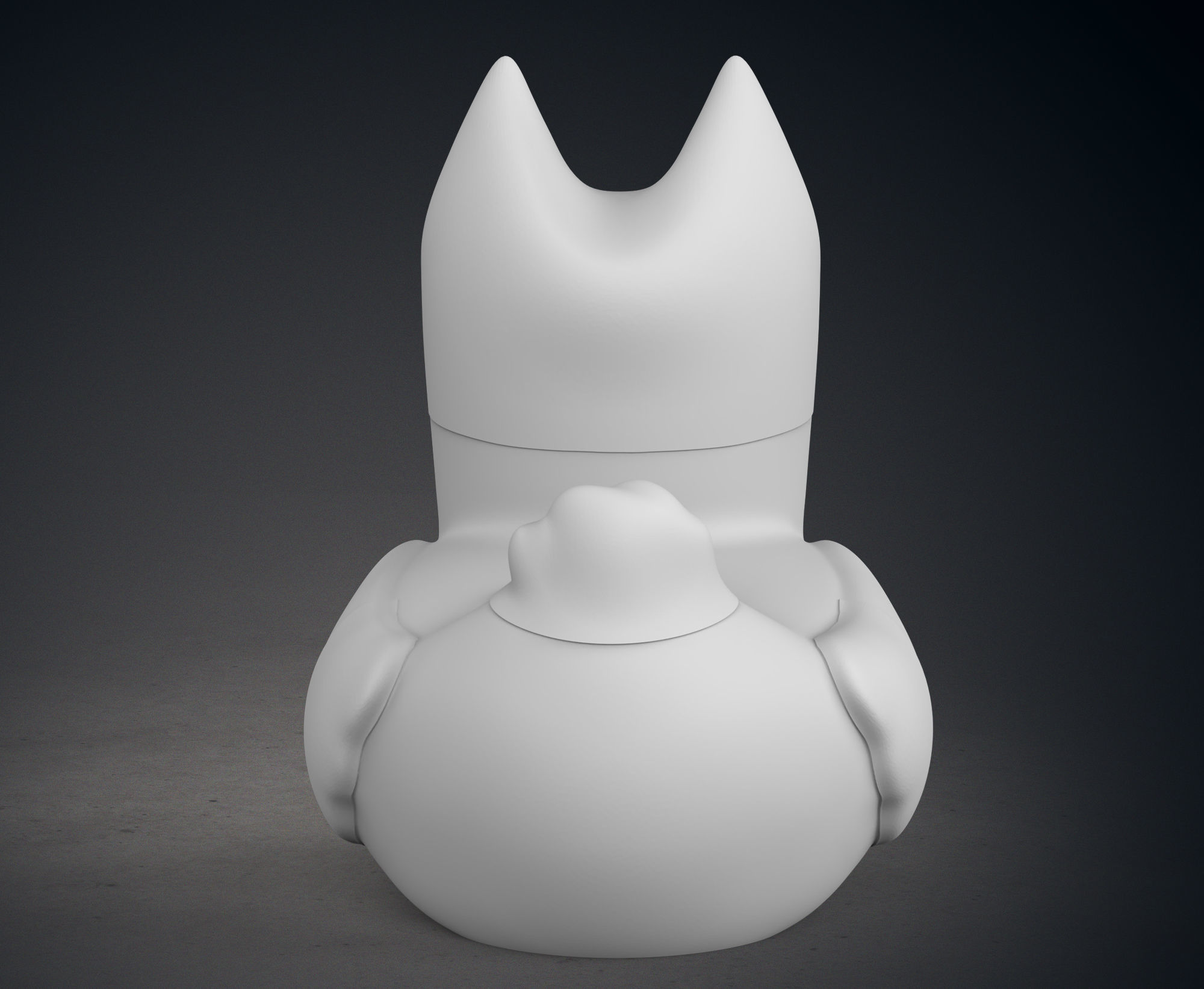 Cute Bluey Heeler Rubber Duck 3D print model_6