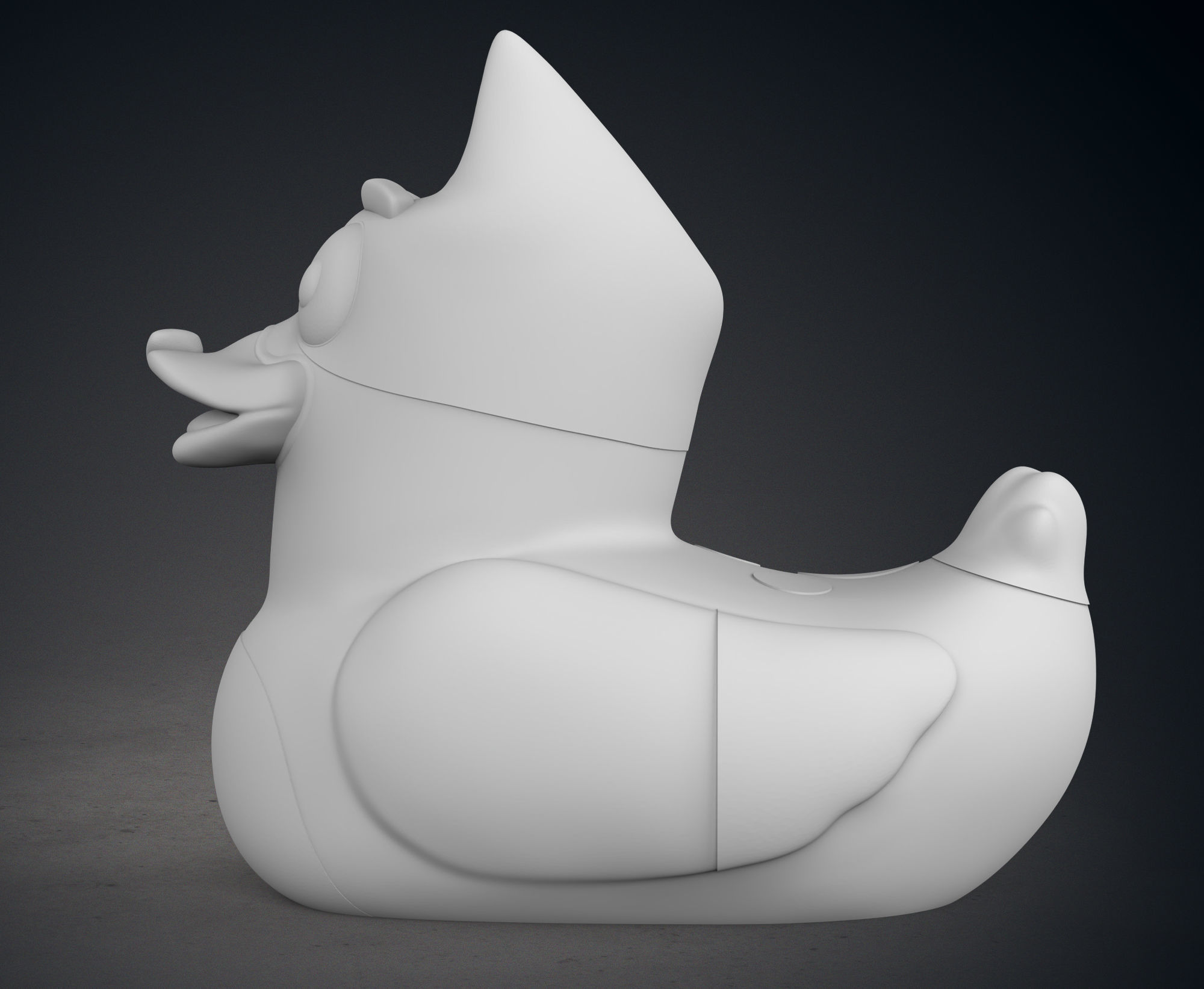 Cute Bluey Heeler Rubber Duck 3D print model_4
