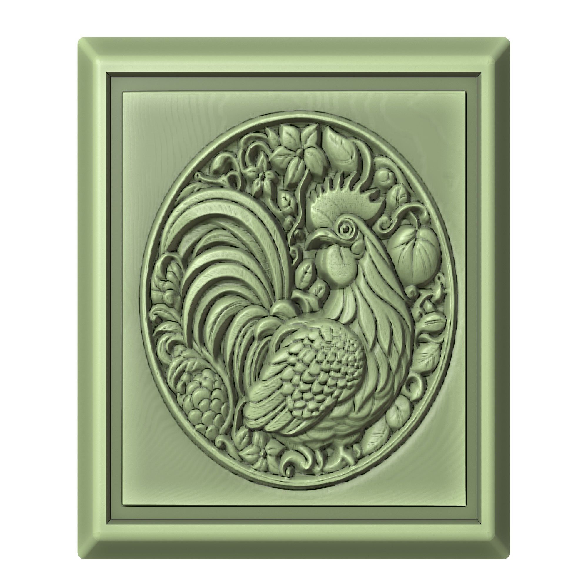 Chicken Animal 3D print model_2