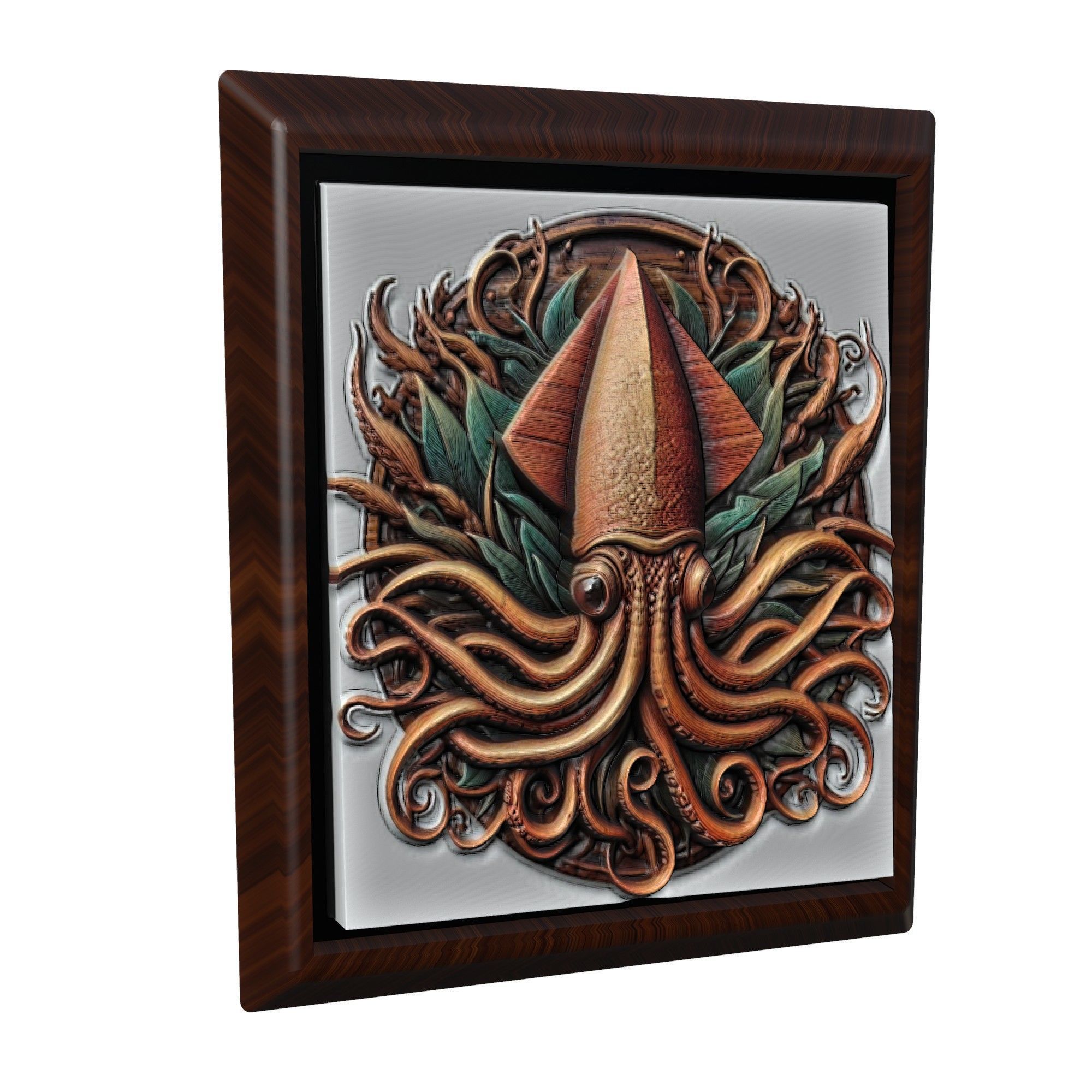 Squid Animal 3D print model_1