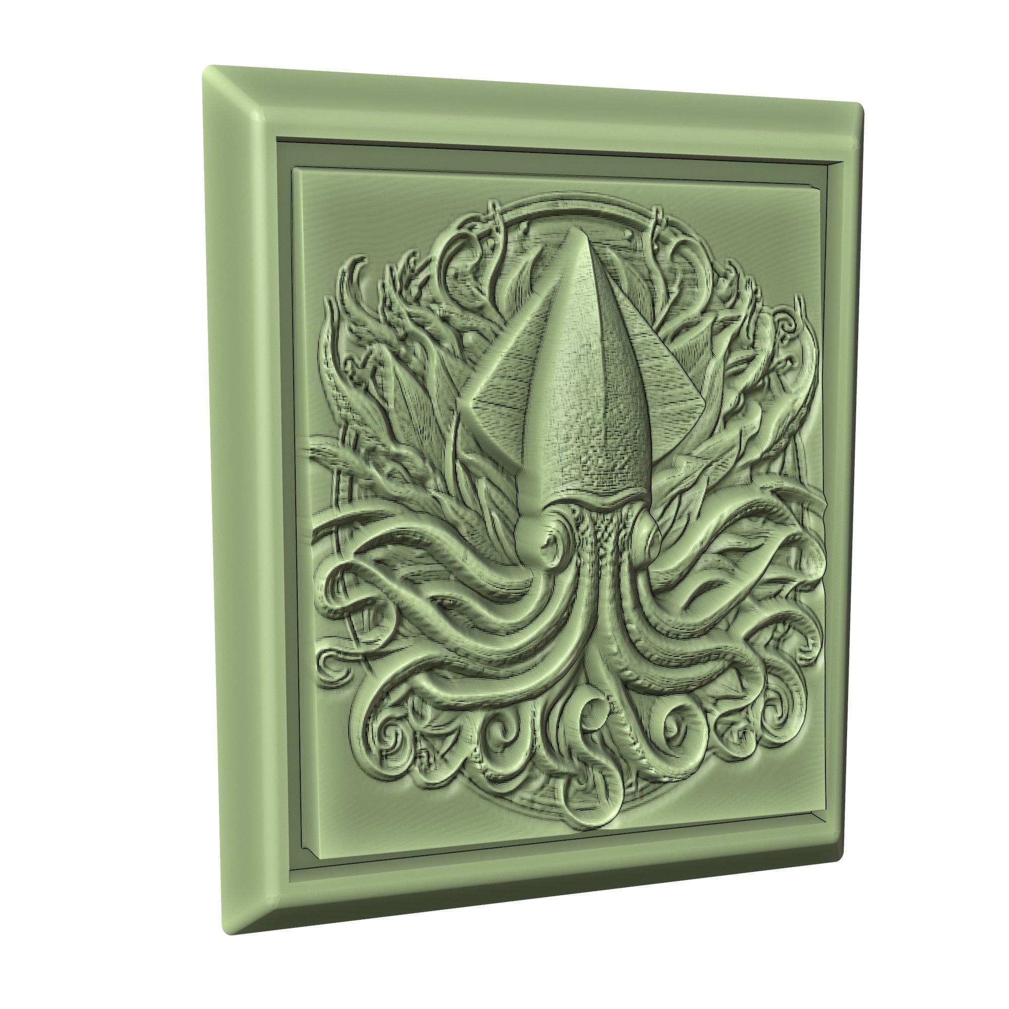 Squid Animal 3D print model_3