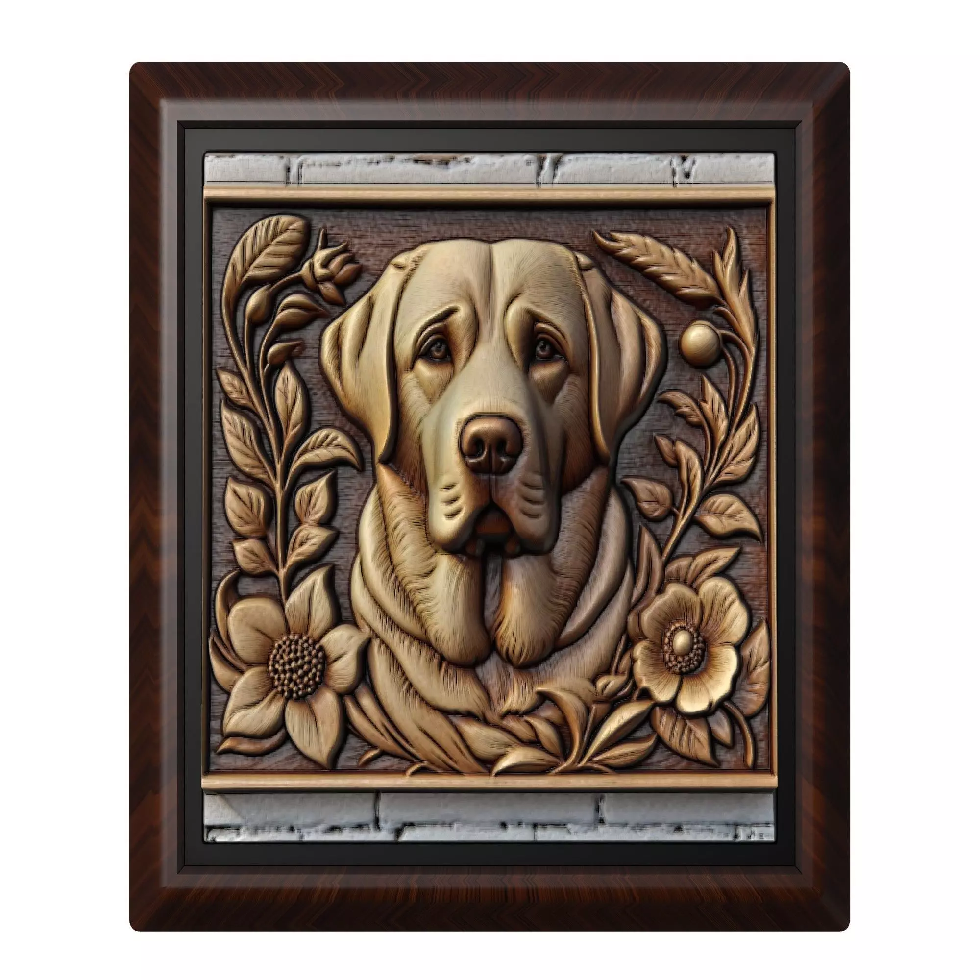 Dog Labrador Retriever Animal 3D print model