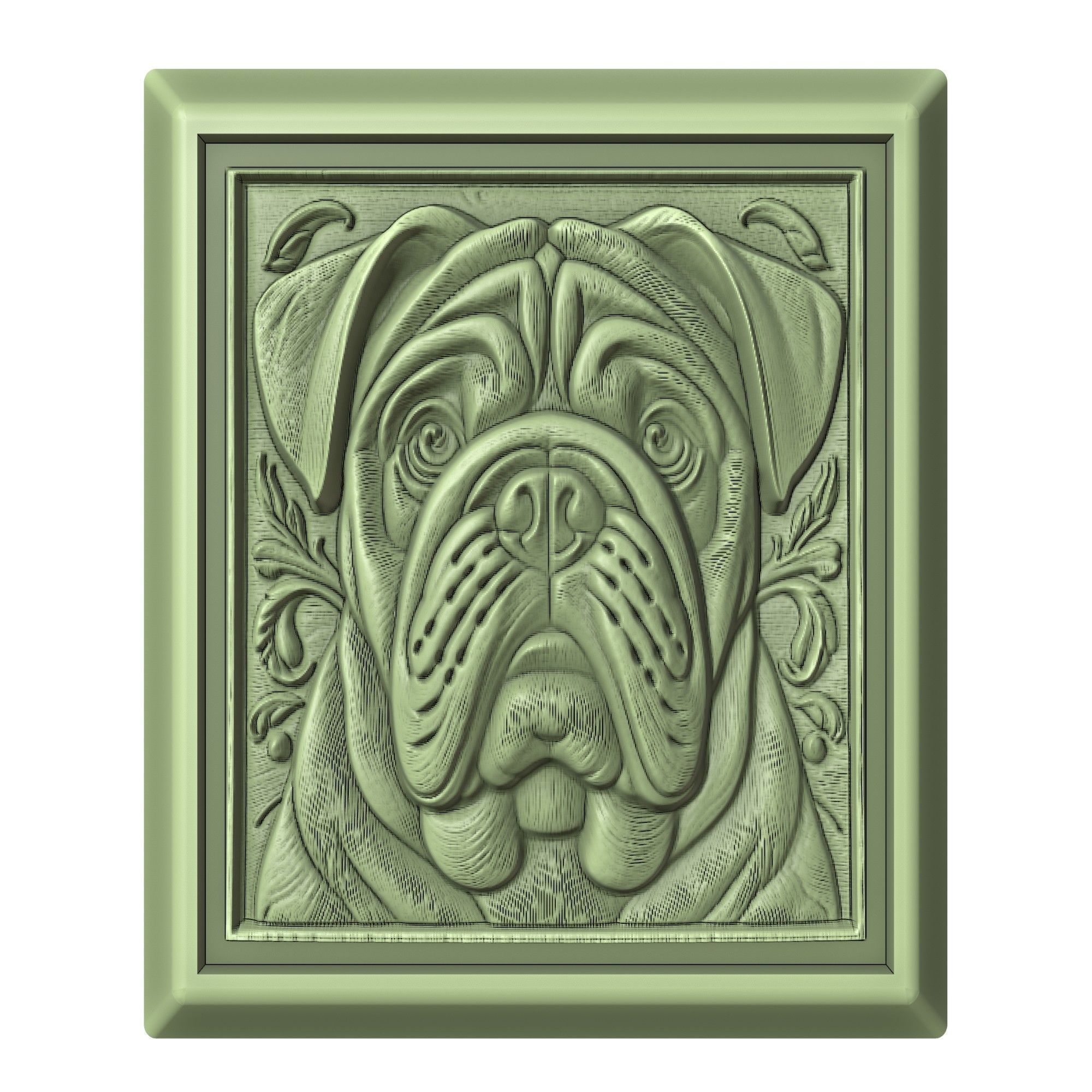 Dog Bulldog Animal 3D print model_2