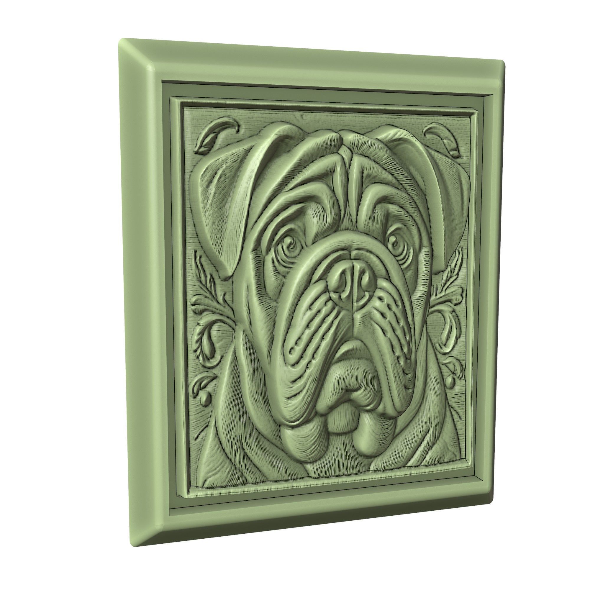 Dog Bulldog Animal 3D print model_3