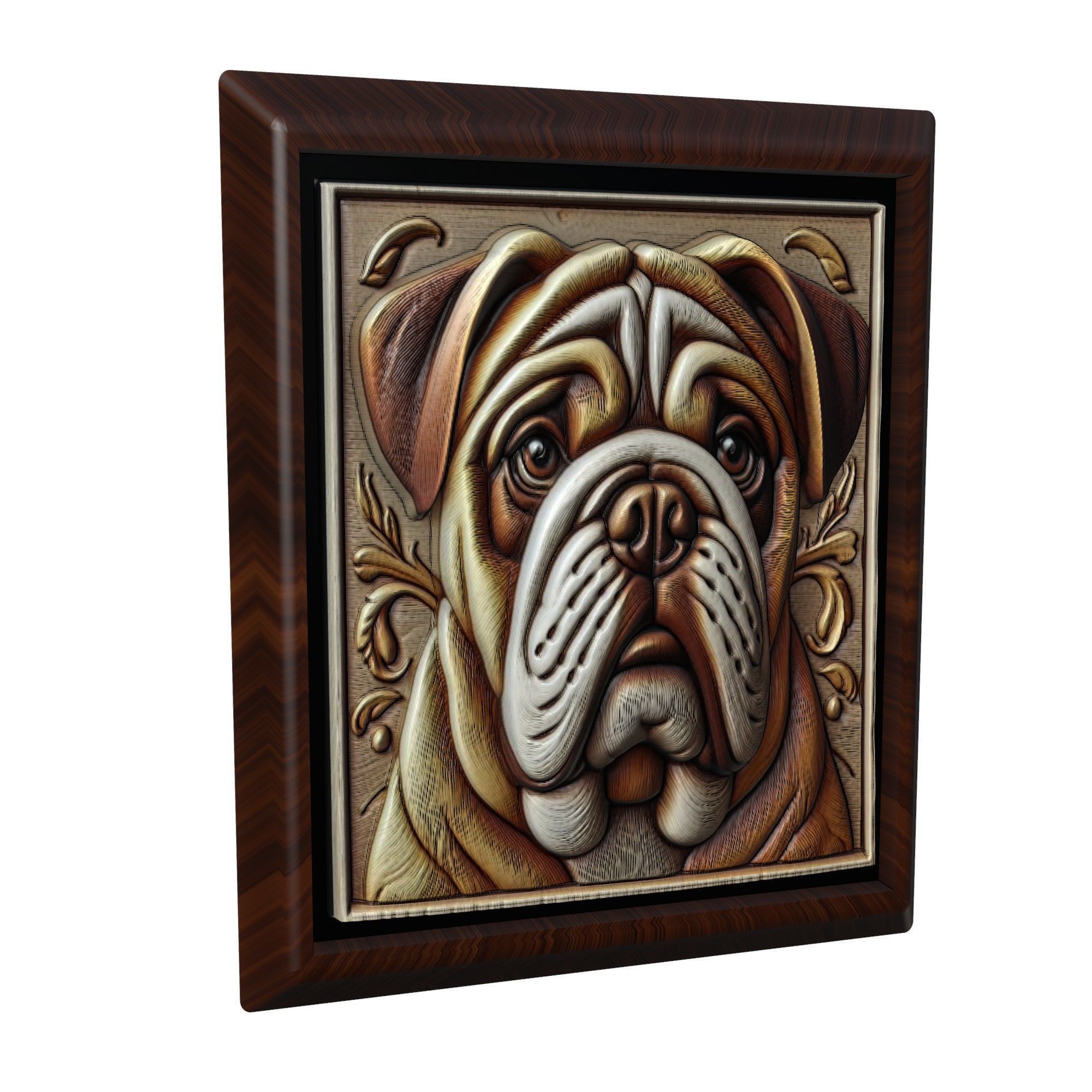 Dog Bulldog Animal 3D print model_1
