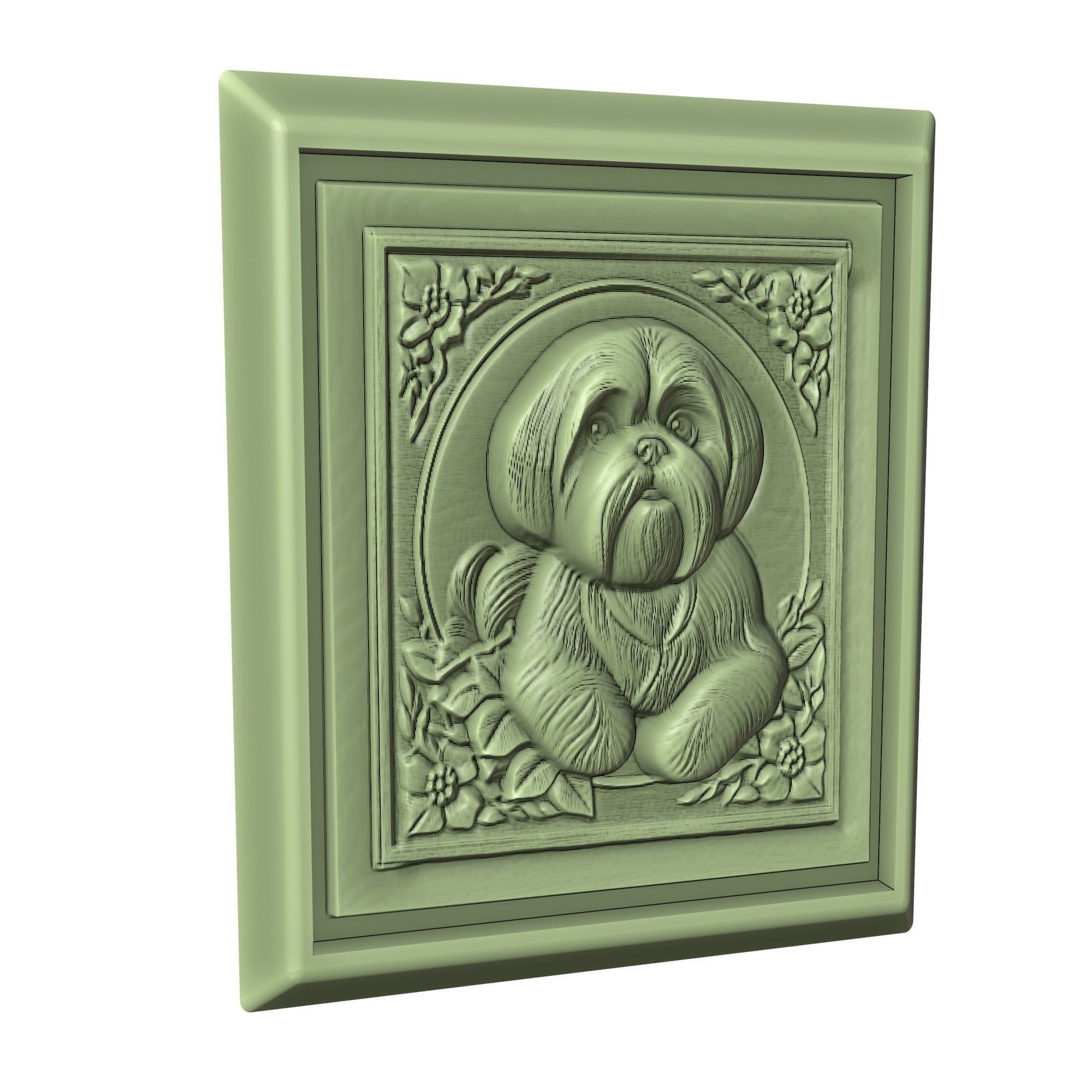 Dog Shih Tzu Animal 3D print model_3