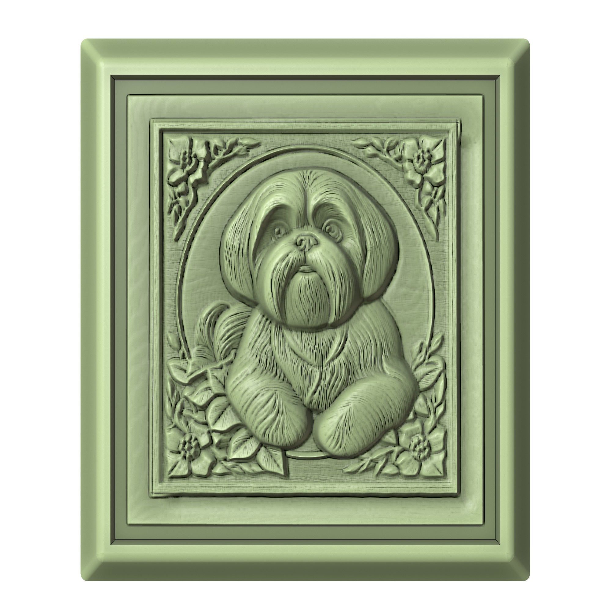 Dog Shih Tzu Animal 3D print model_2