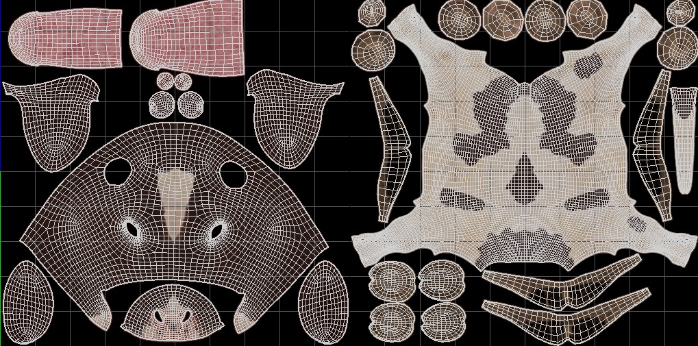 Realistic Cow Calf With Fur Rigged 3D model_20