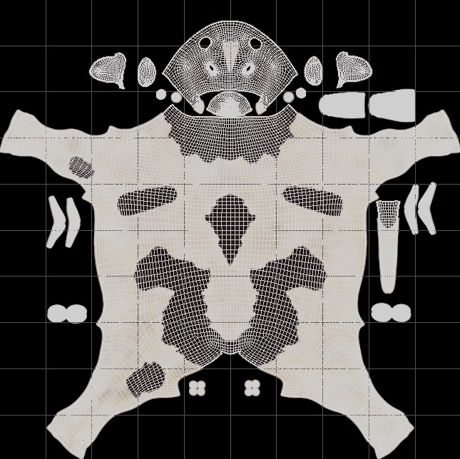 Realistic Cow Calf With Fur Rigged 3D model_23