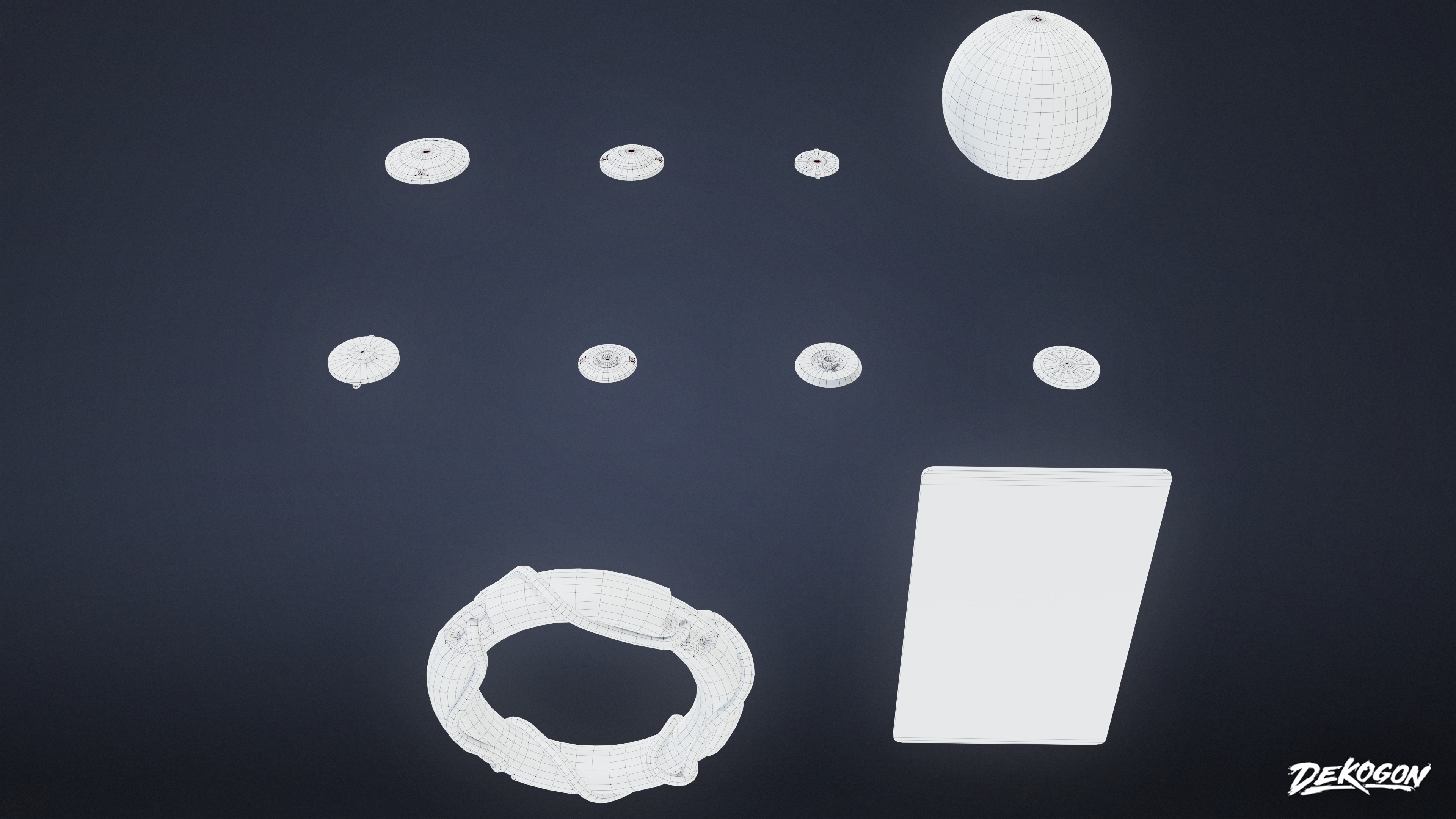 MOTEL - Pool Set 06 - LOW POLY AND NANITE Low-poly 3D model_7