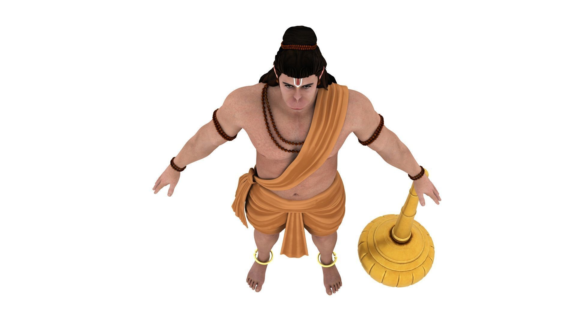 Hanuman t pose 3D model_9