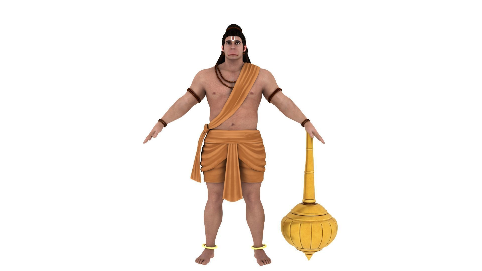 Hanuman t pose 3D model_3