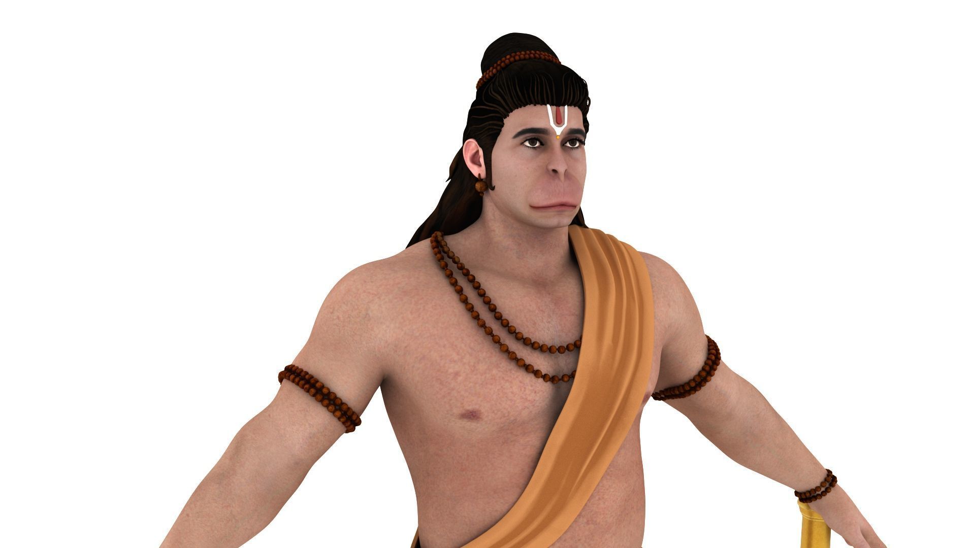 Hanuman t pose 3D model_4