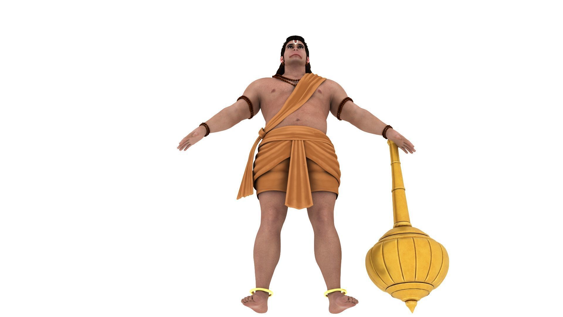 Hanuman t pose 3D model_1