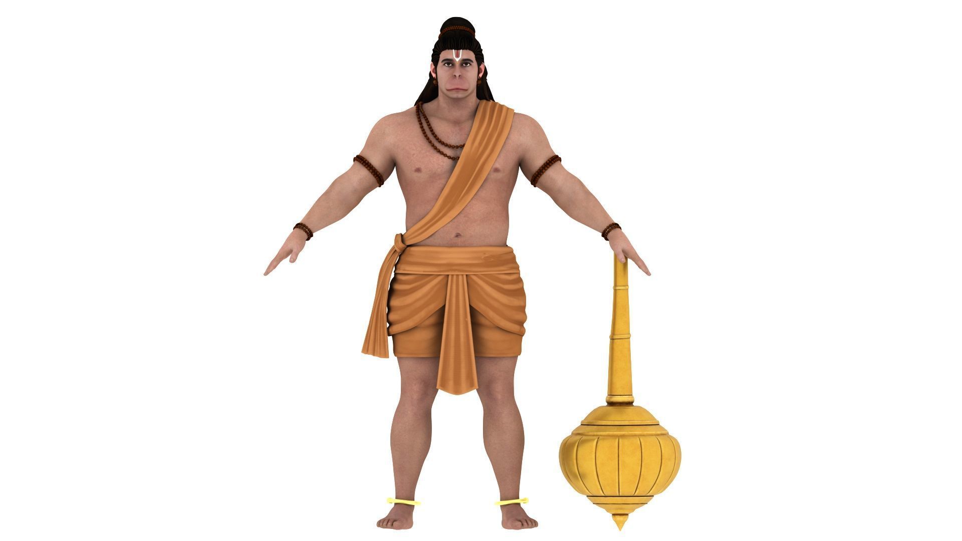 Hanuman t pose 3D model_8