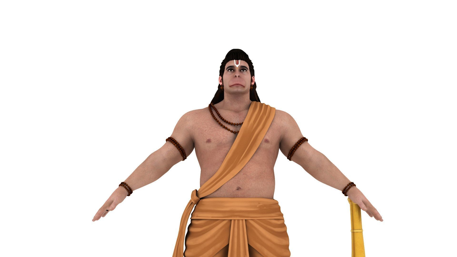 Hanuman t pose 3D model_2