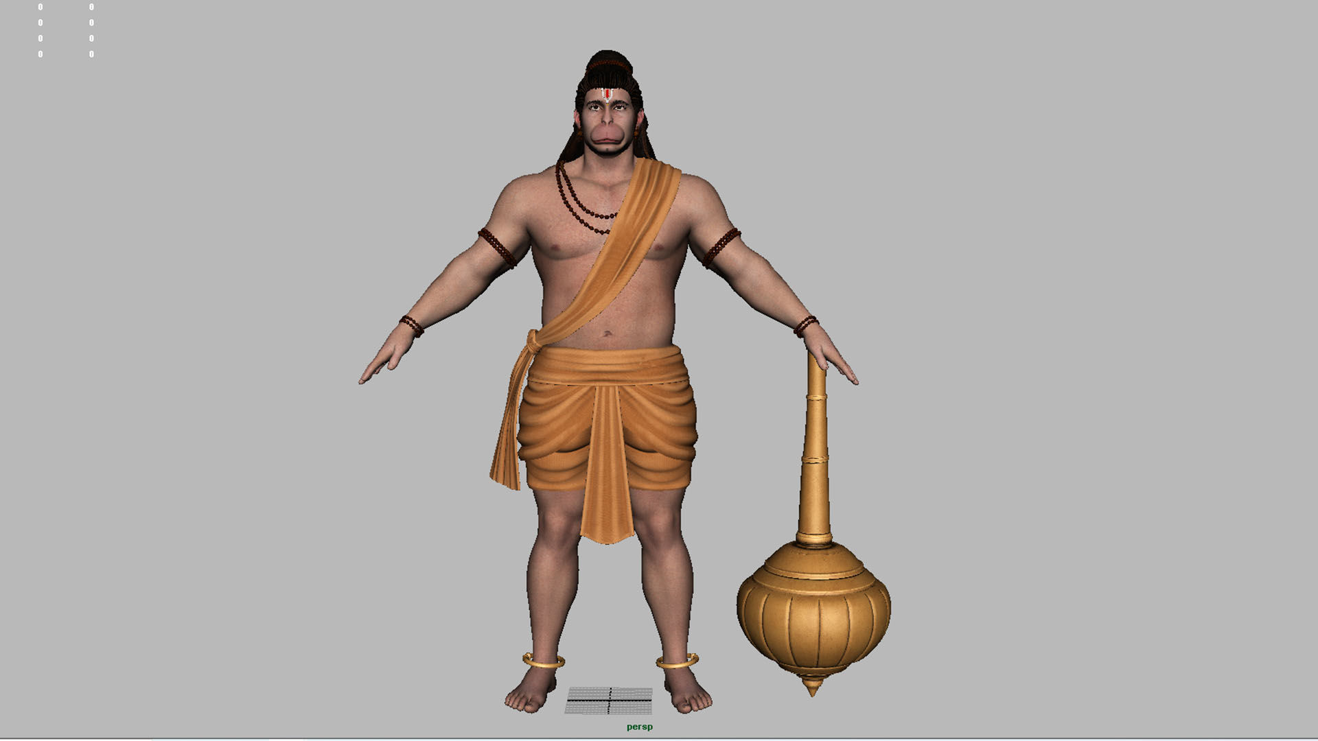 Hanuman t pose 3D model_17