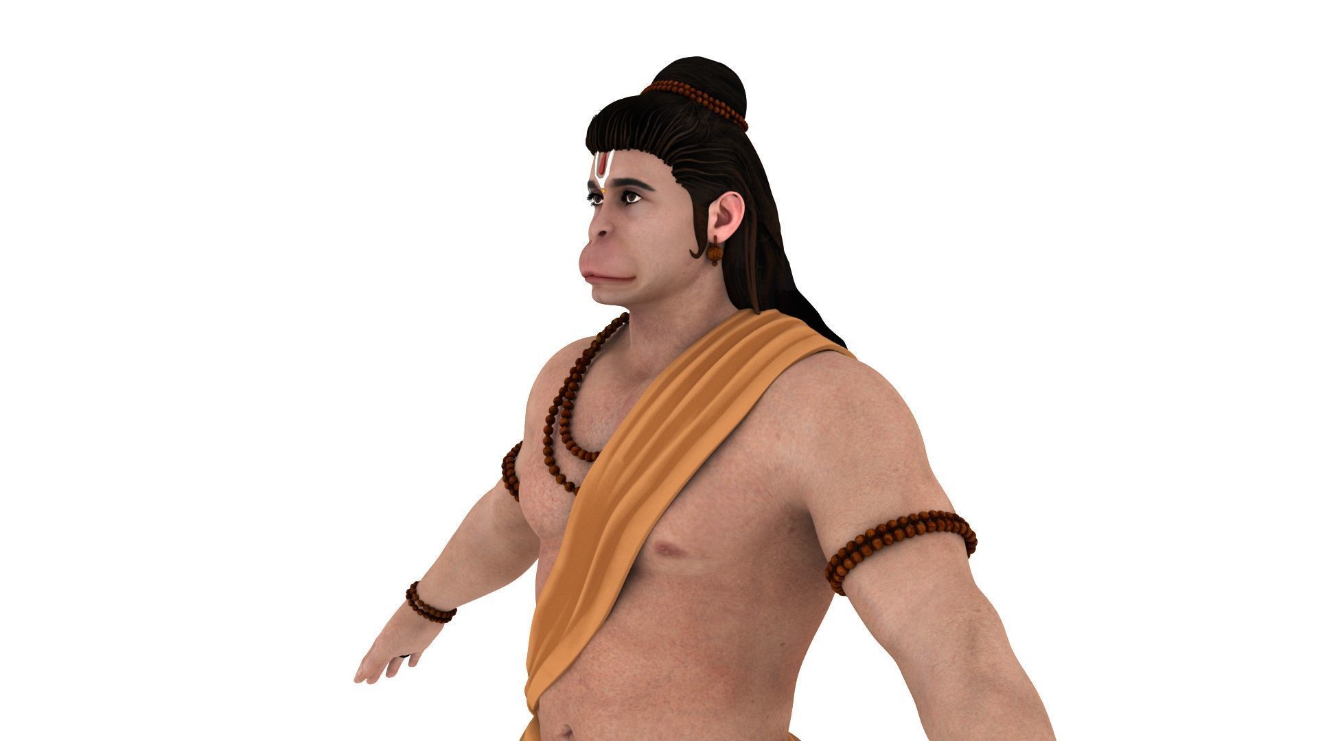Hanuman t pose 3D model_5